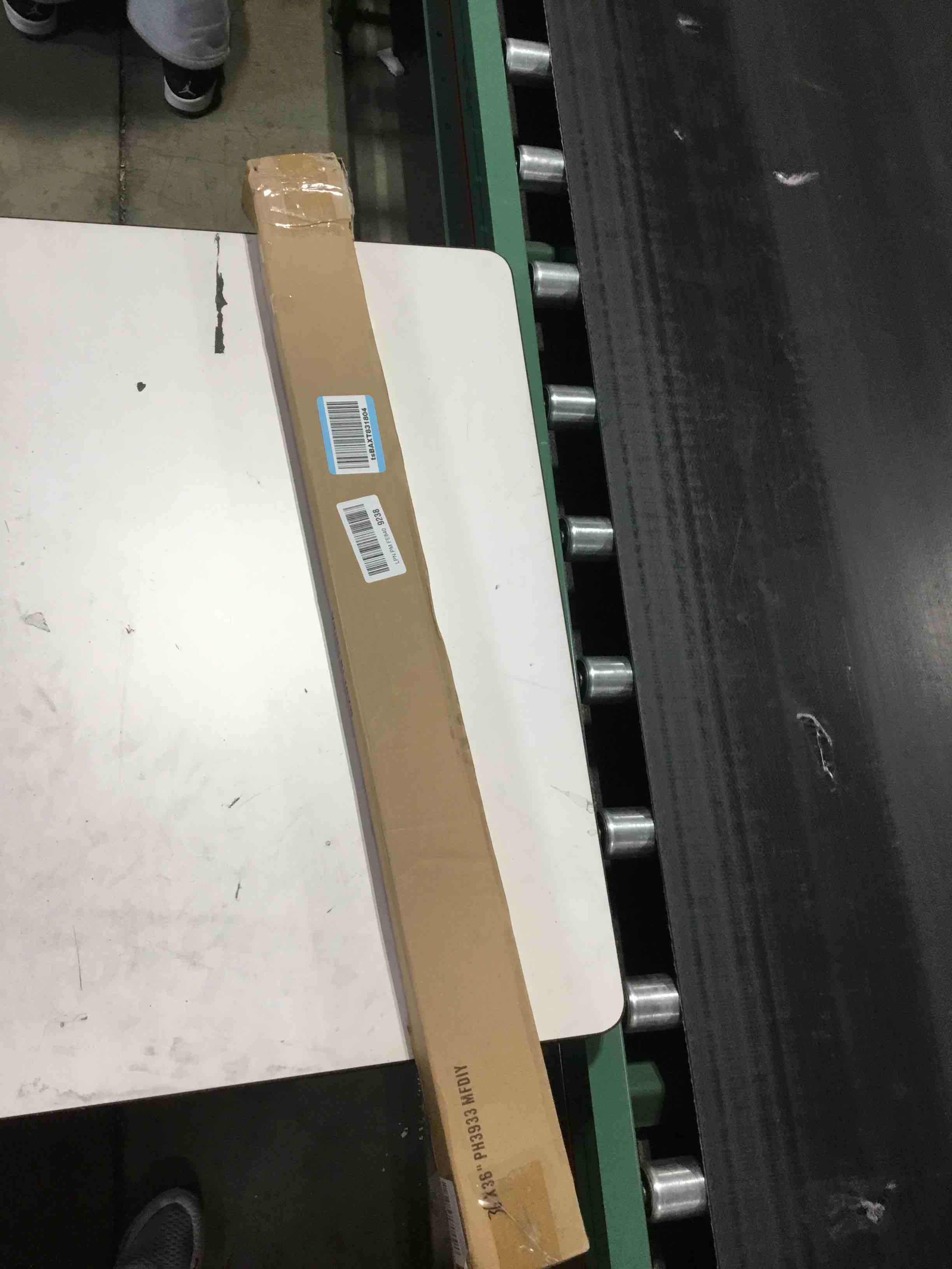 Condition photo showing As Is for Floater Frame for 36x36 Canvas Paintings with 0.5-0.8” Deep, DIY Metal Floating Frame for Artists Designers Landscape Portrait Artwork, Modern Home Office Wall Decor (Black) 36x36" Black