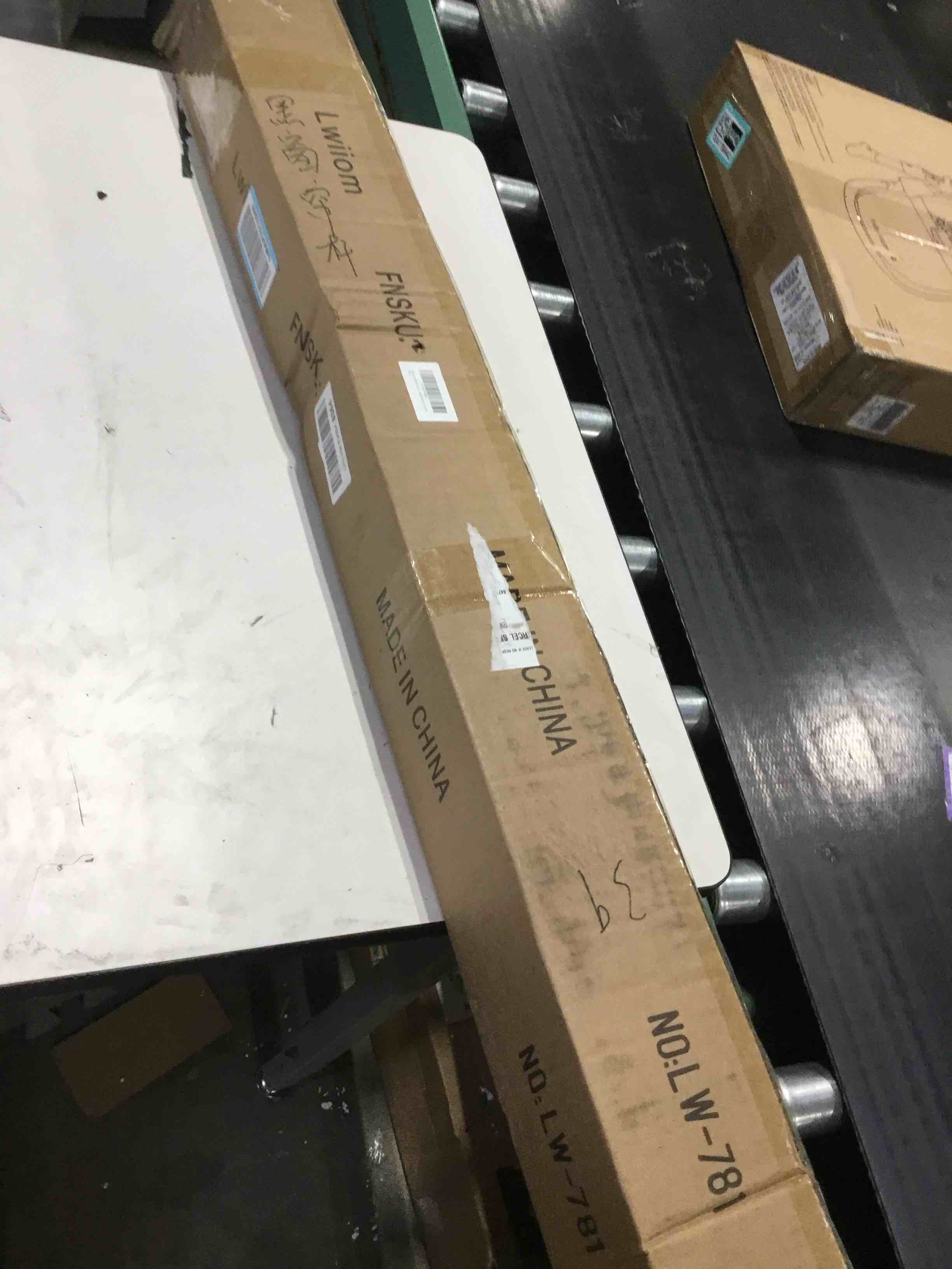 Condition photo showing As Is for Heavy Duty Double Curtain Rod with Palm Leaves Finials and Aluminum Bouquet Brackets,Double Curtain Rods for Windows 72 to 144 Inches,1 Inch Front, 5/8 Inch Back Double Rods,Dark Bronze Dark Bronze 72-144"