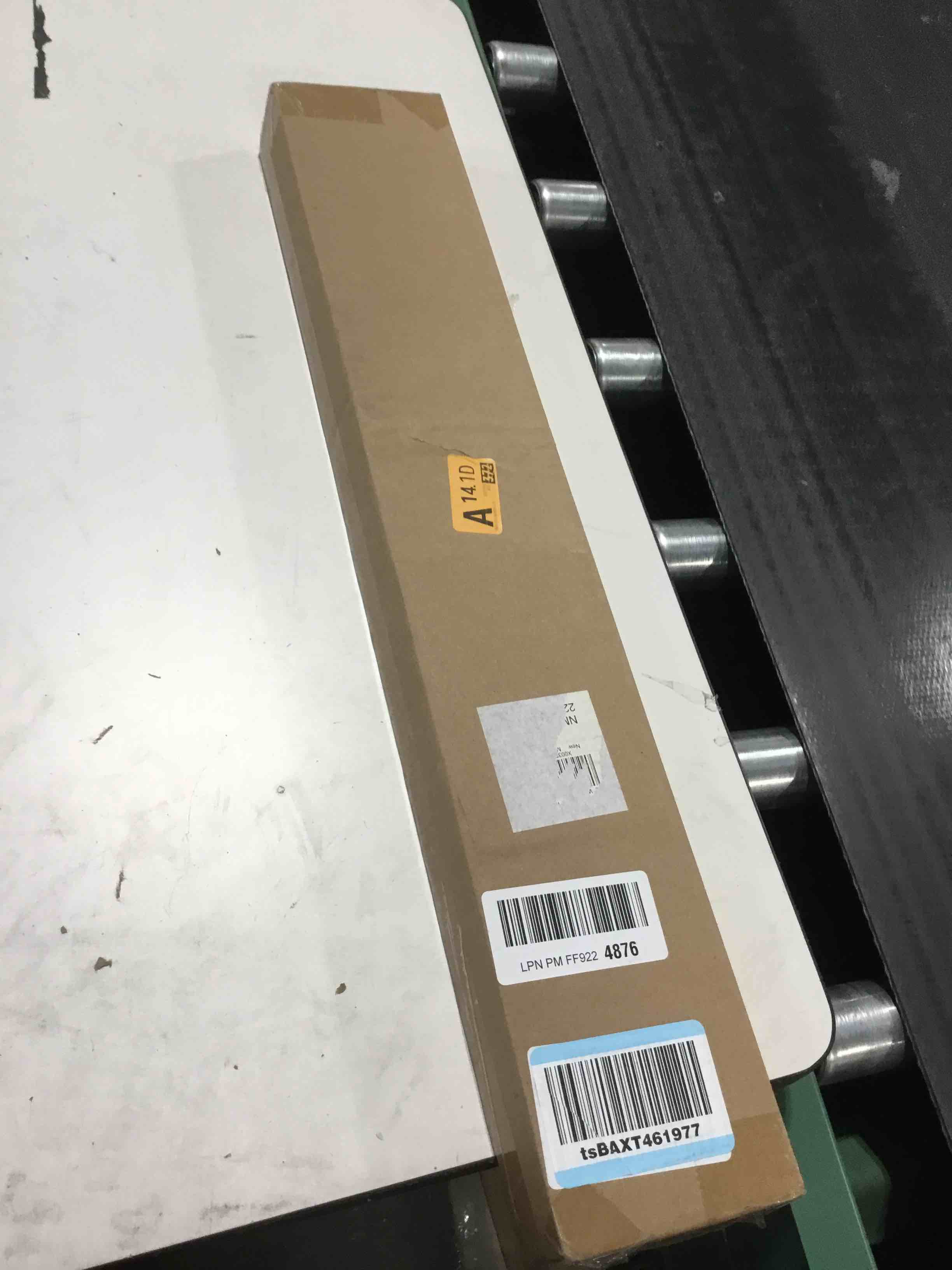 Condition photo showing As Is for LazBlinds No Tools No Drill 1" Vinyl Mini Blinds, Cordless Blinds for Windows, Light Filtering Horizontal Window Blinds & Shades, 22" W x 36" H, White Cordless-white 22" W x 36" H