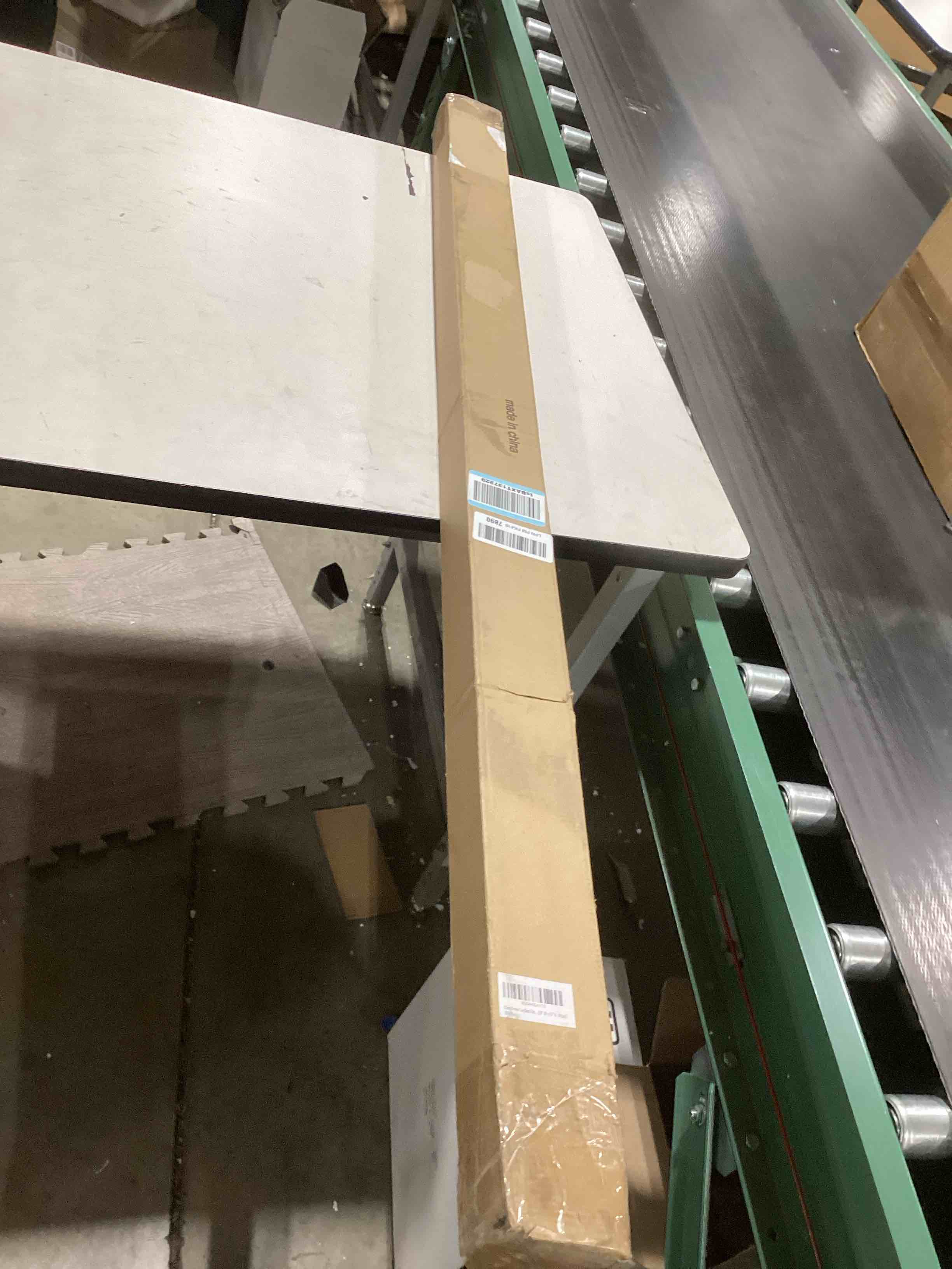 Condition photo showing As Is for ChrisDowa Cordless Zebra Blinds for Windows, Dual Layer Free-Stop Light Filtering Window Roller Shades, Pull Down Privacy Zebra Shades for Home, Office, Bedroom, Door (58" W x 72" H, White) 58"W x 72"H White