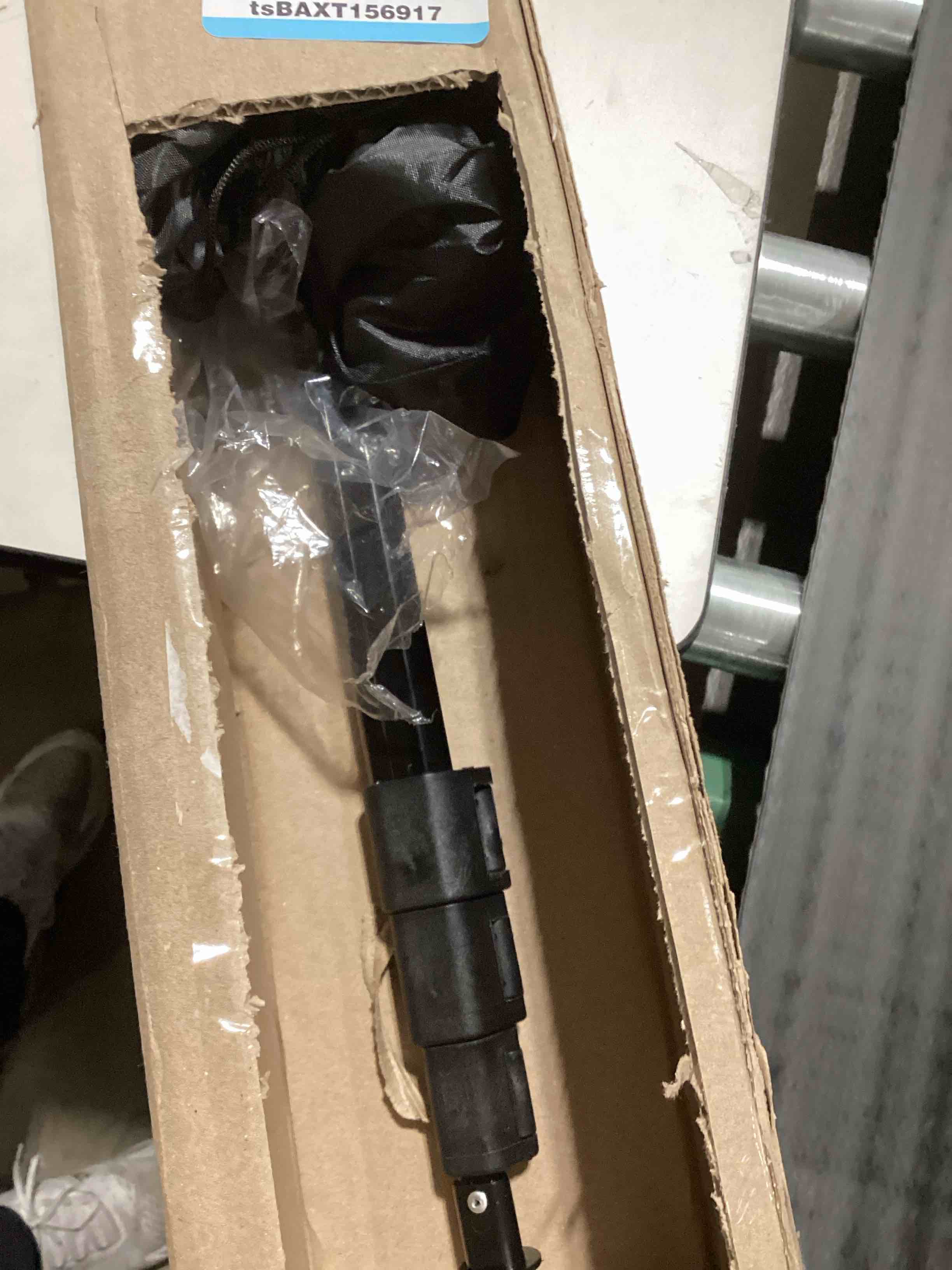 Condition photo showing As Is for LOVEETA® Gen2 12Ft [18Ft Reach] Extendable Light Bulb Changer Pole for High Ceilings – Telescopic Light Bulb Pole Changer with Bulb Gripper, Chandelier Lights - Jet Black