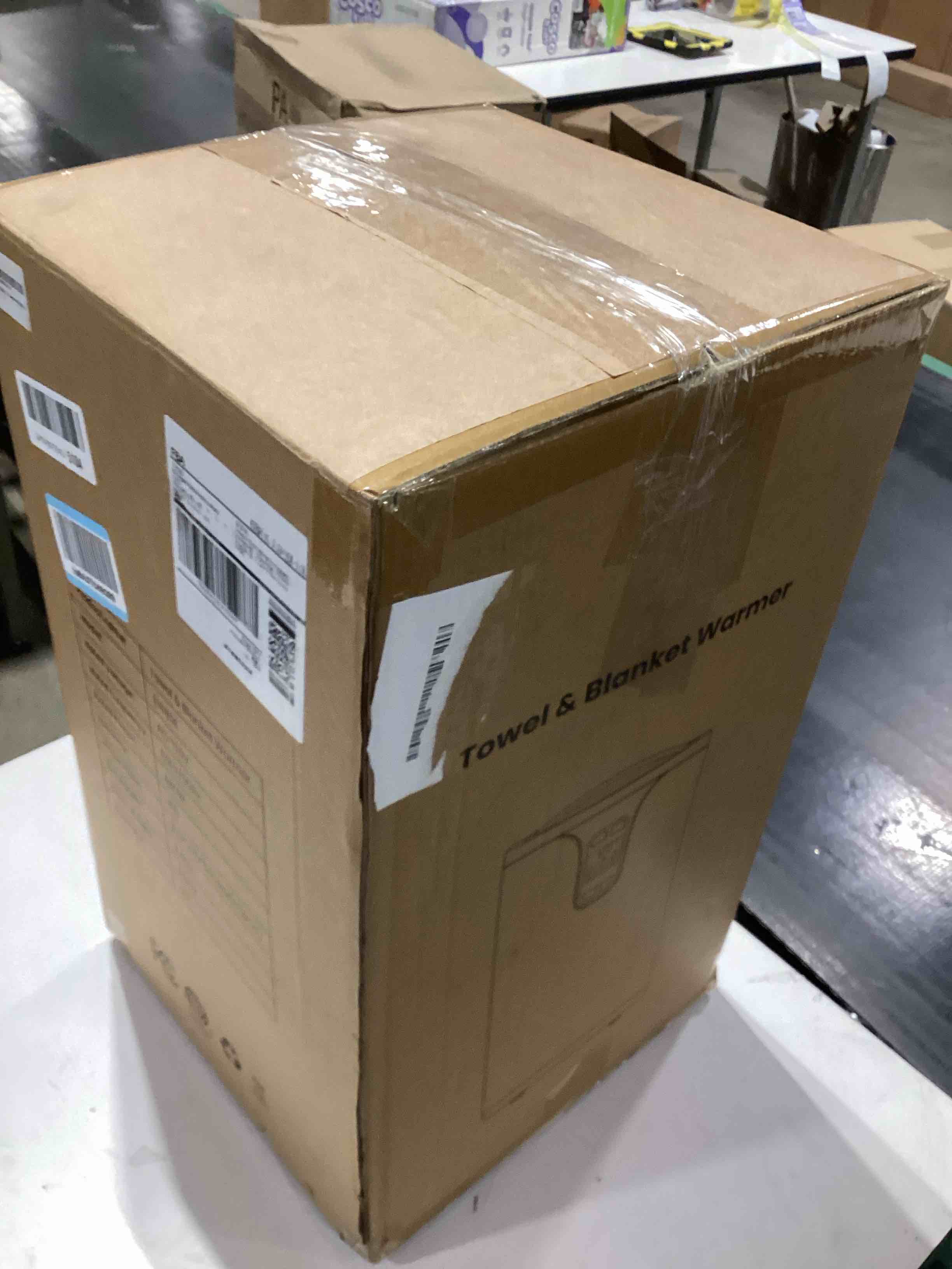 Condition photo showing As Is for Towel Warmer, 20L Hot Towel Warmers for Bathroom with 24H Timer, Temperature Adjustable, LED Display, Auto Shut Off, Even Heated for Oversized Towels, Bathrobes, Blankets White