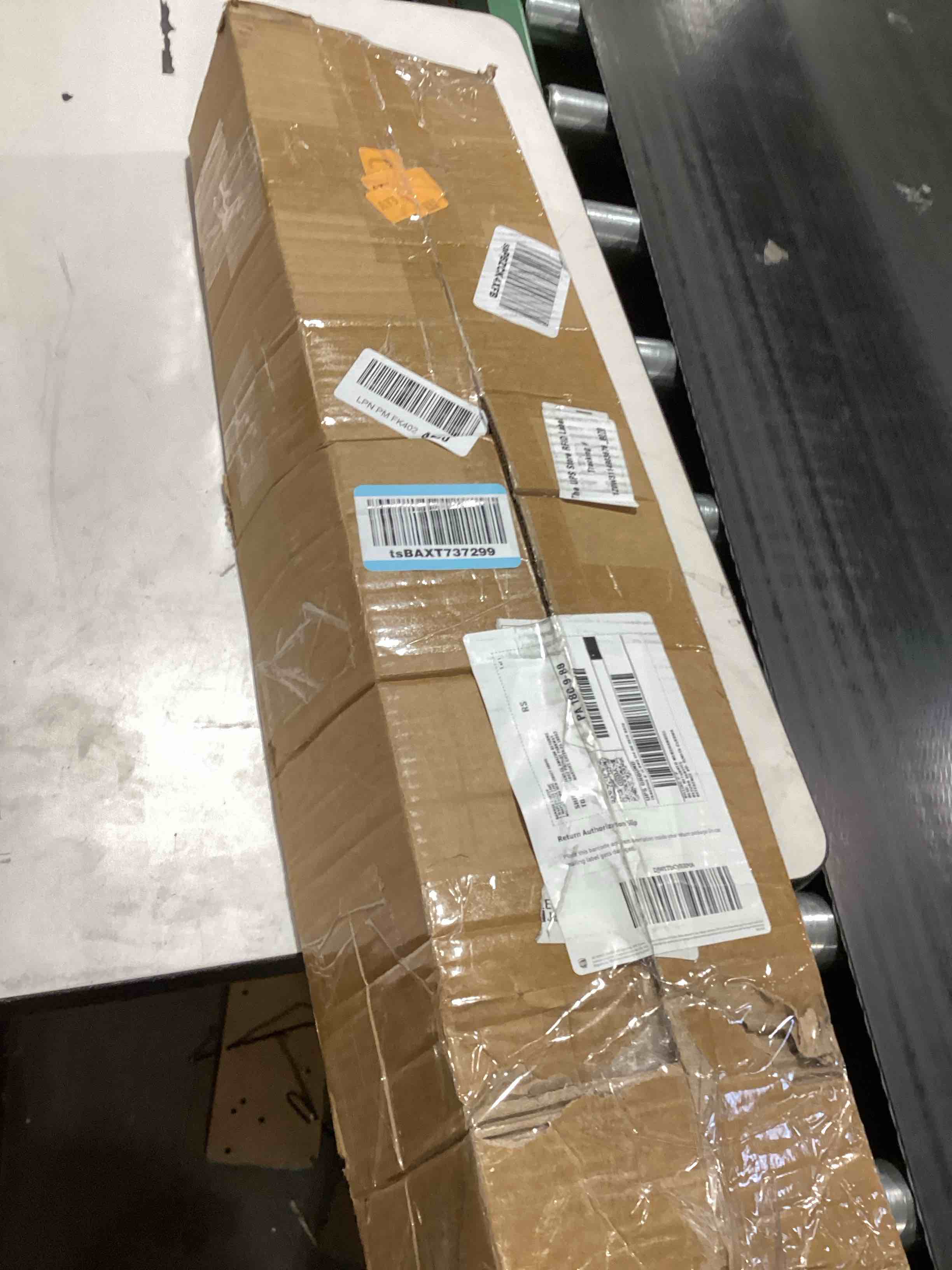 Condition photo showing As Is for Adjustable Door Security Lock Bar, Commercial Shed Outswing Door Security Bar Fit for 32" to 42" Exterior Opening Door, Anti-Theft Barricade Lock for Jobsite Office, Warehouse, Trailer Door