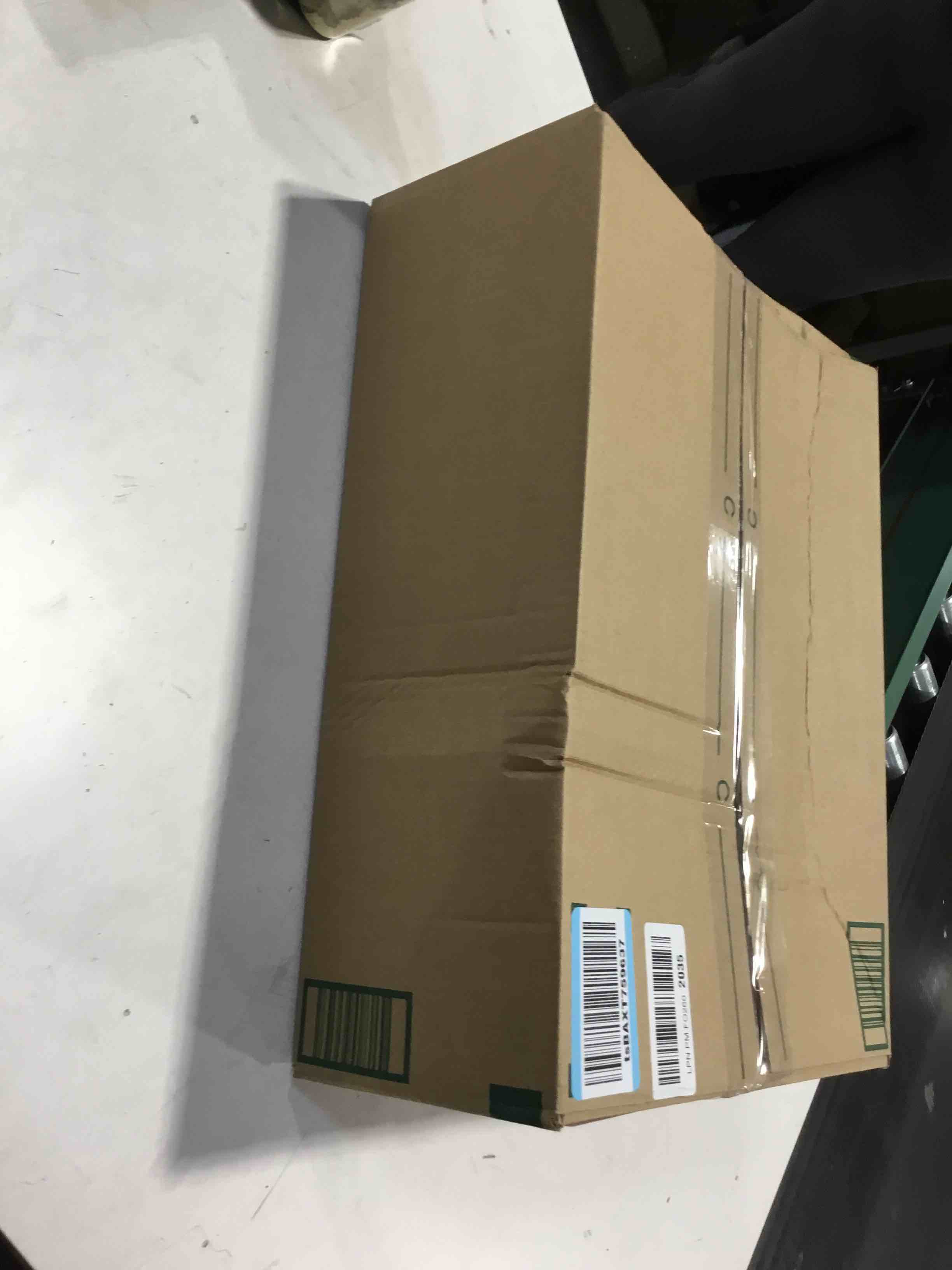 Condition photo showing As Is for Rubbermaid Commercial Products Dustpan with Long Handle, Plastic, Black, Compatible with Any Broom for Lobby/Restaurant/Office/Home/Dog Pooper Scooper, 12.50" Wide