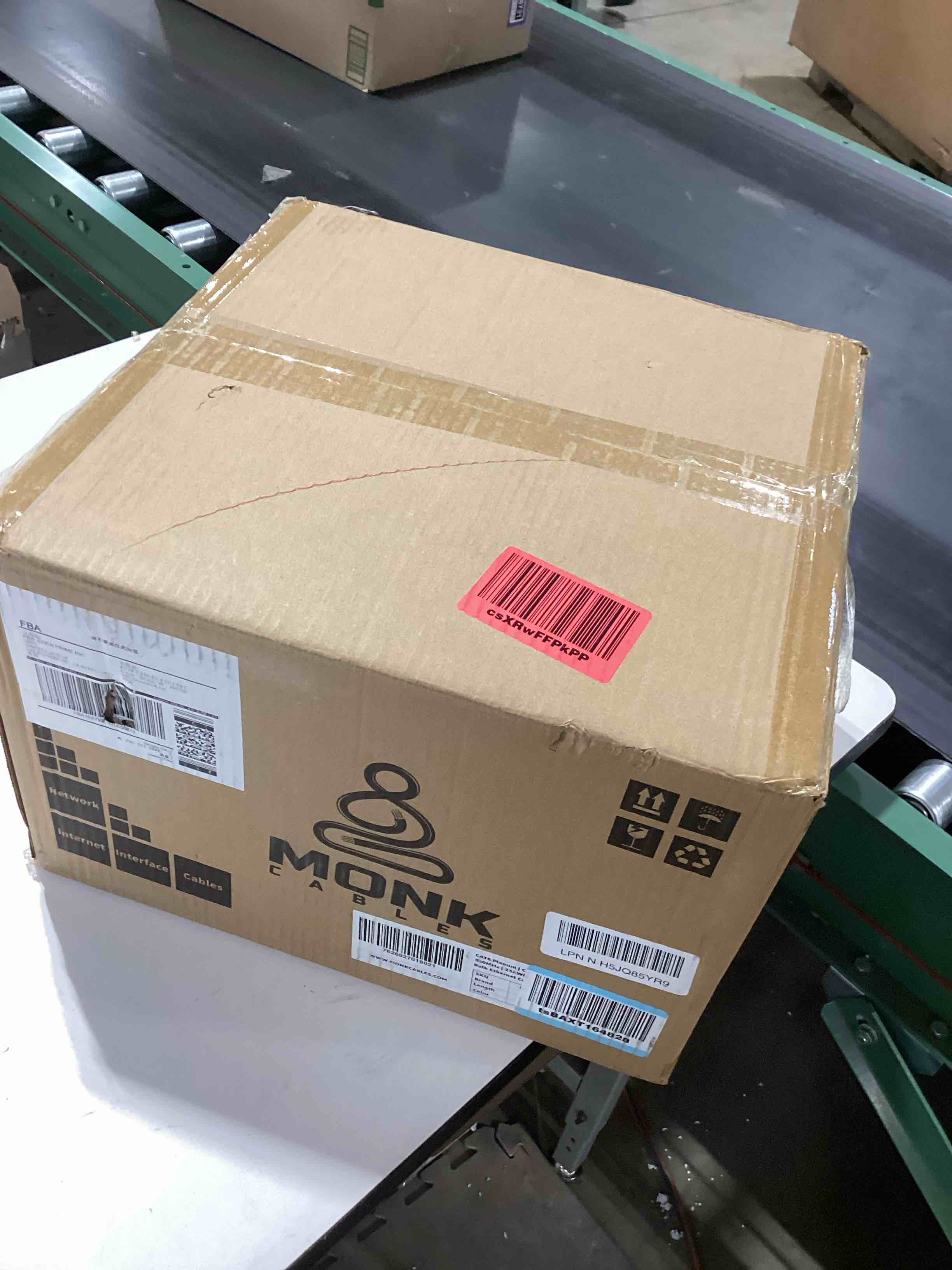 MONK CABLES | CAT6 Plenum Cable 1000ft | UTP, 23AWG, 550MHz | DSX-8000 Certified | Most Certified Cable of The Whole Market (Brown)