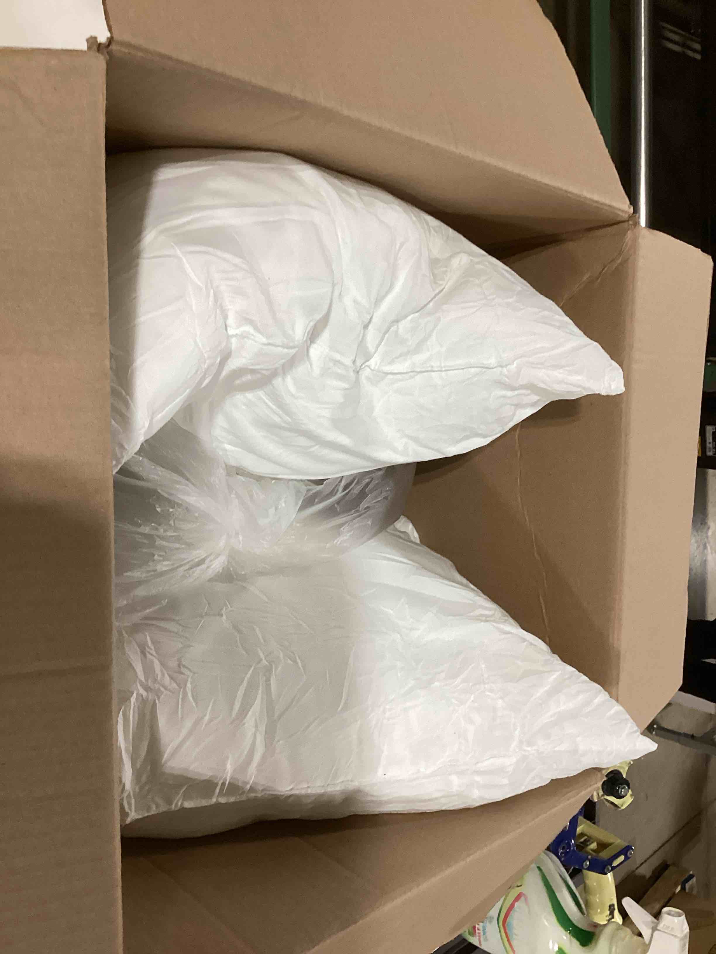 Utopia Bedding Throw Pillows Insert (Pack of 2, White) - 18 x 18 Inches Bed and Couch Pillows - Indoor Decorative Pillow