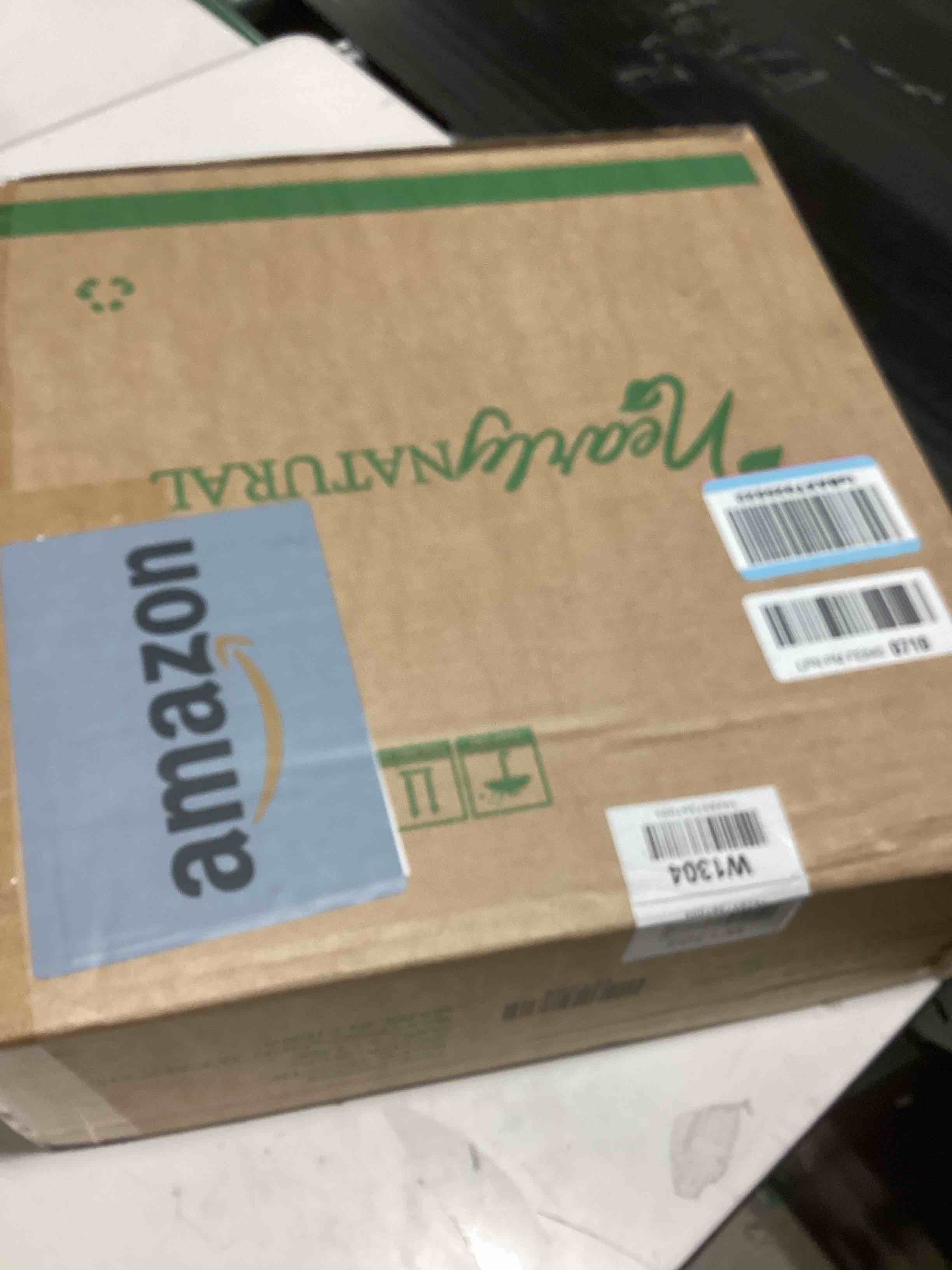 Condition photo showing Good Condition for Nearly Natural 20in. Flocked Artificial Christmas Wreath with 35 Warm White LED Lights