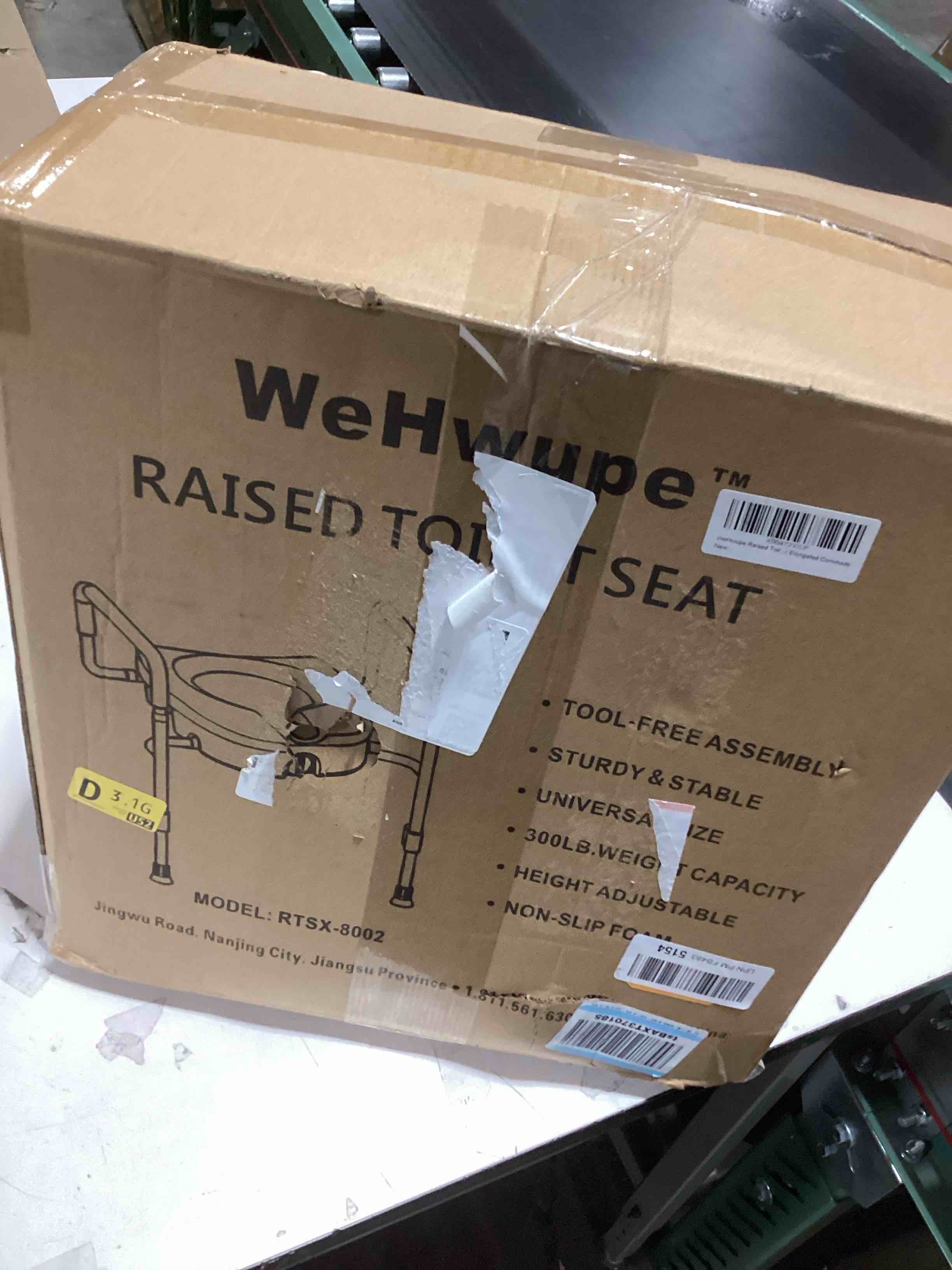 Condition photo showing Good Condition for Raised Toilet Seat with Handles for Elderly - Toilet Seat Risers for Seniors with Adjustable Padded Arms - Elevated Toilet Safety Seat for Standard or Elongated Commode