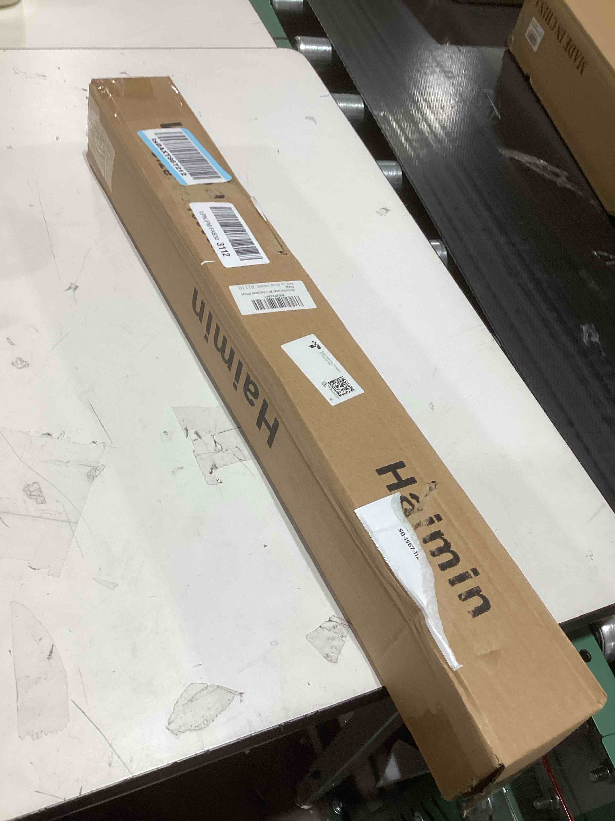 Condition photo showing As Is for Haimin Grasscloth Textured Wallpaper 24in X 393in Fabric Contact Paper White Wall Paper Linen Peel and Stick Self-Adhesive Thick Vinyl Embossed Film Wallpaper (White)