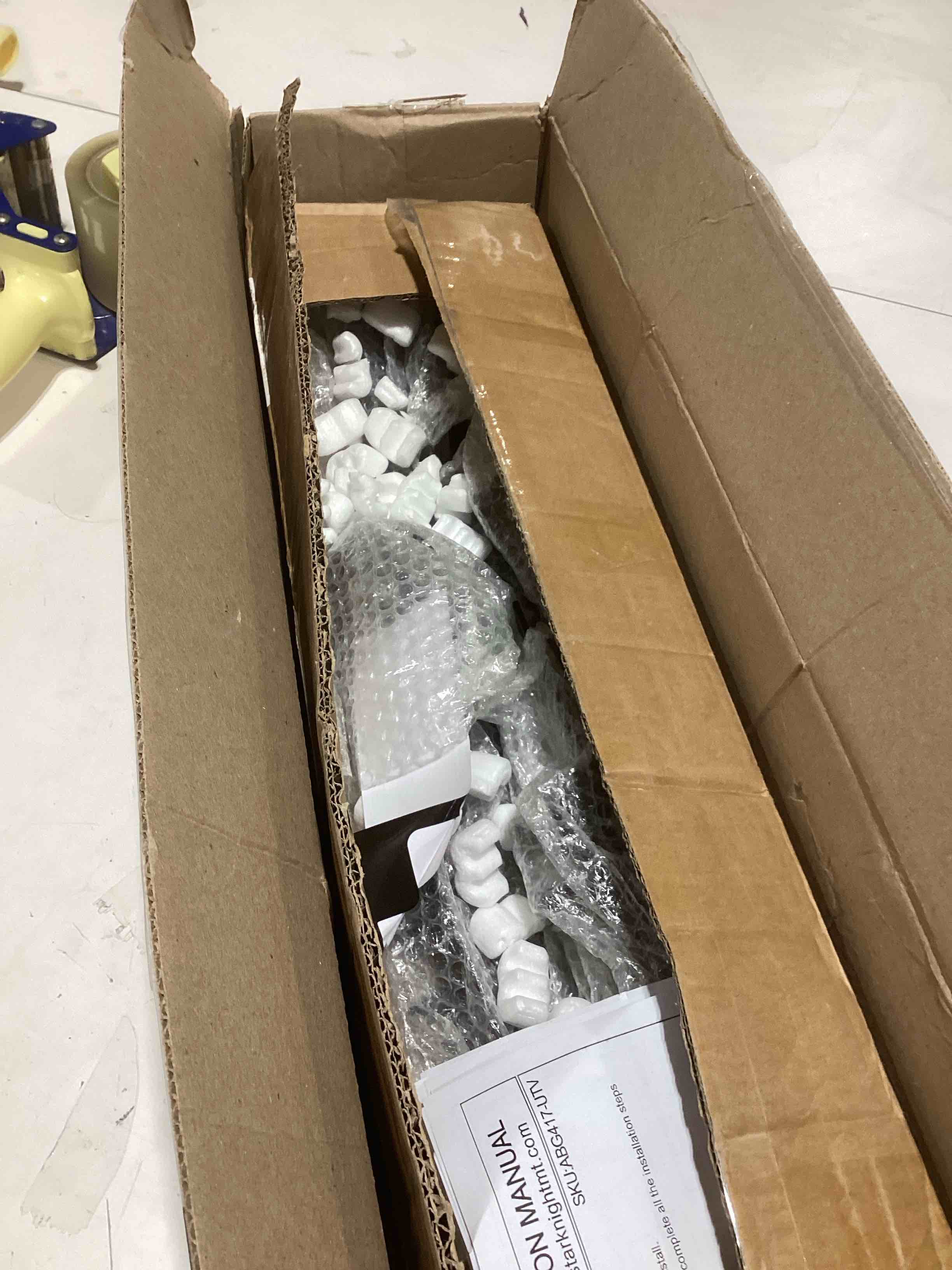 Condition photo showing As Is for StarknightMT UTV Gun Rack, Overhead Hunting Tool Holder Roof Mounted Adjustable Fit 48"-57" Spacing 