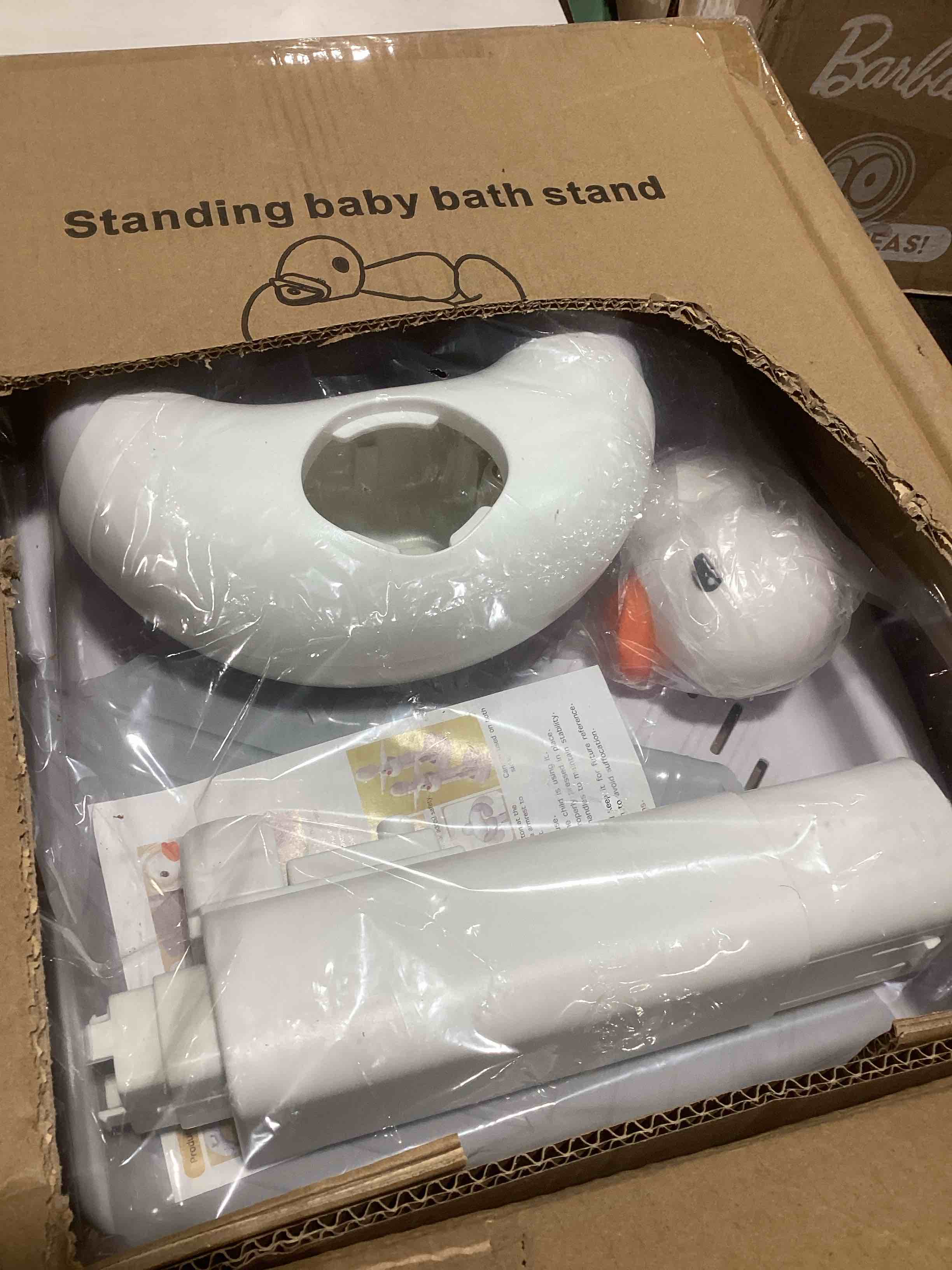 Condition photo showing As Is for Pentasmile Baby Shower Stand and Baby Shower Standing Support Adjustable Standing Bath Stand with No