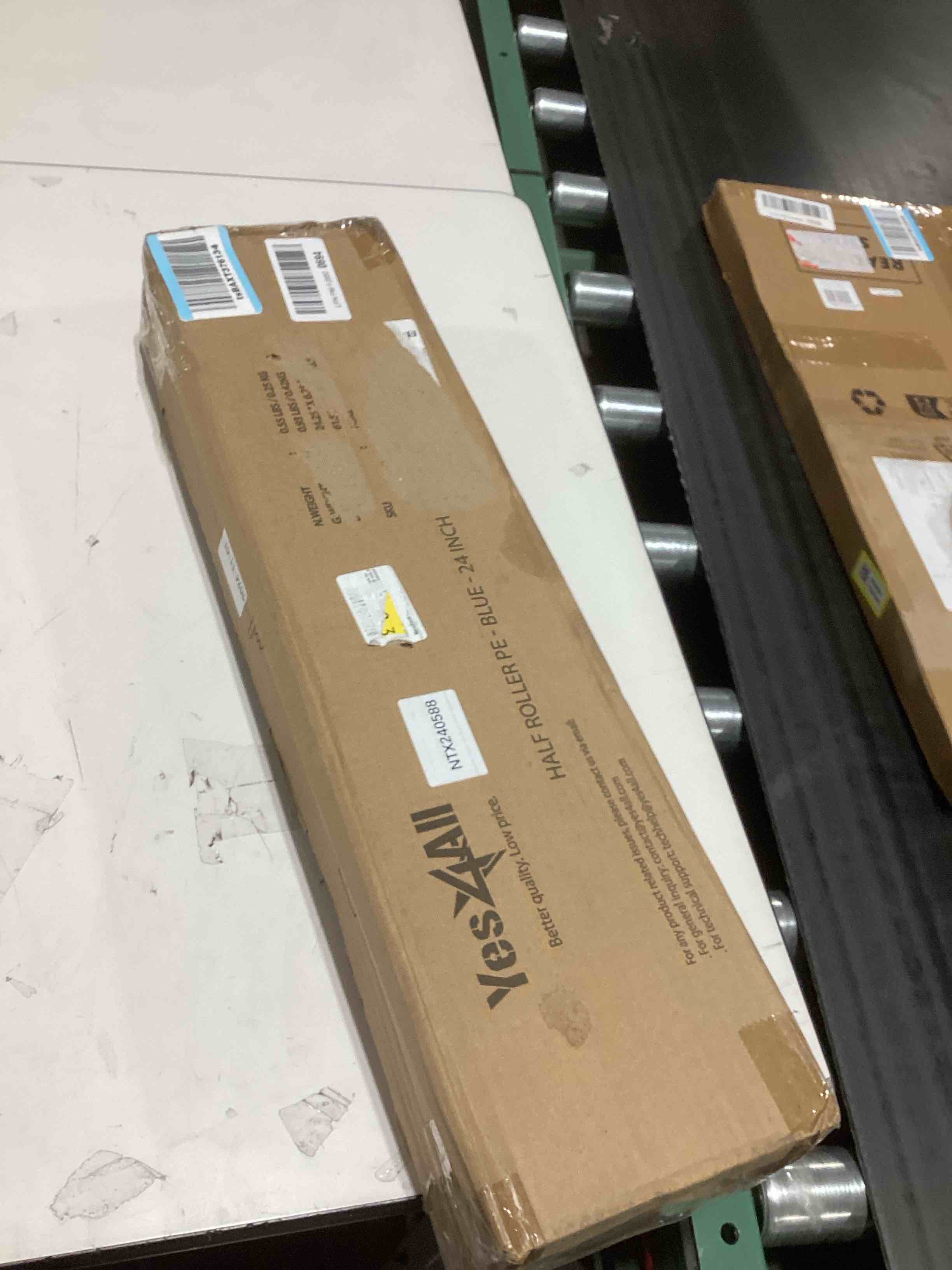 Yes4All Medium Firm Half Foam Rollers for Post-Workout Relaxation, 12/18/24/36 inch PE Foam Roll for