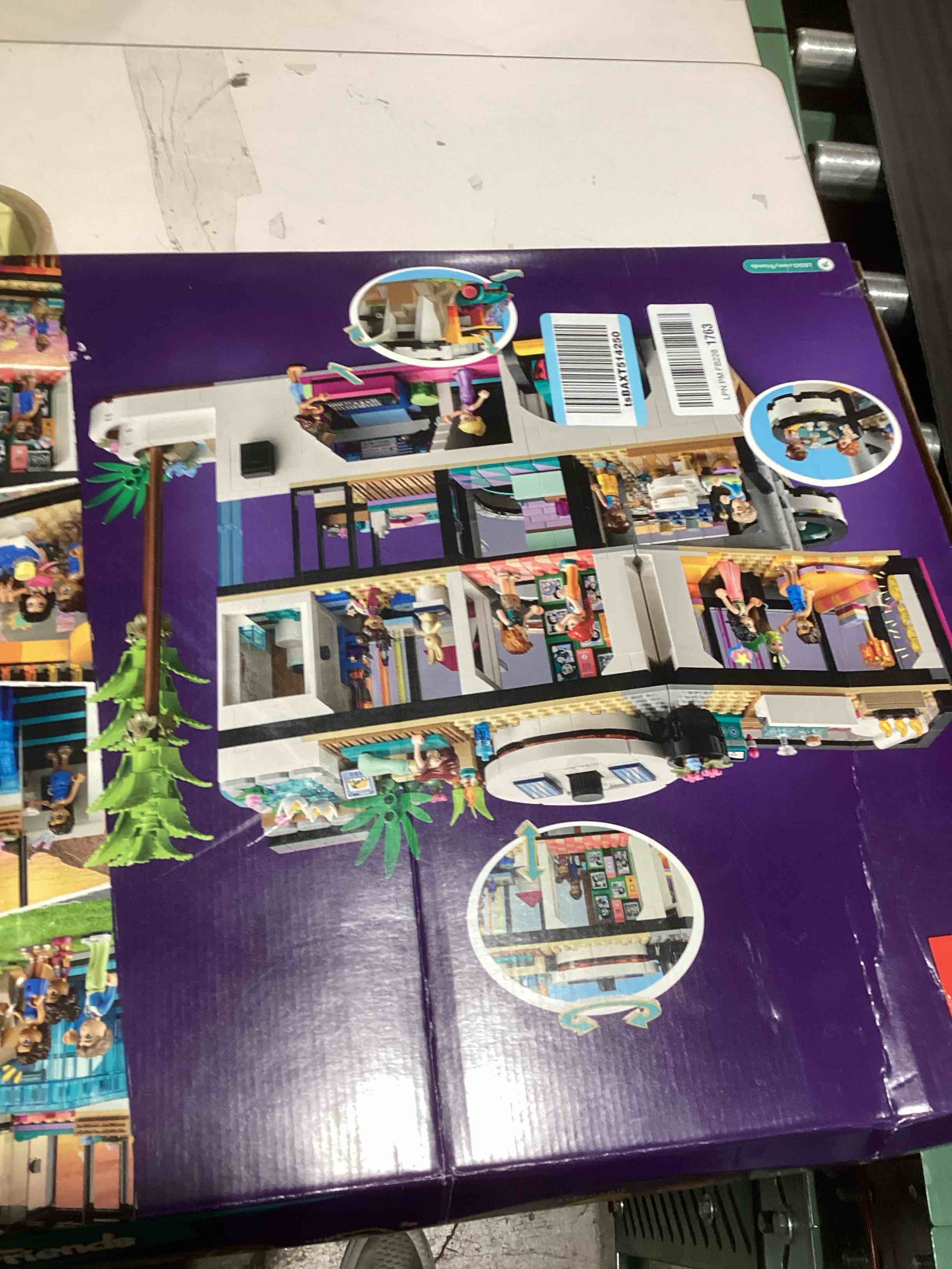 lego friends andrea's modern mansion doll house - gift for christmas - 4 story toy house building to