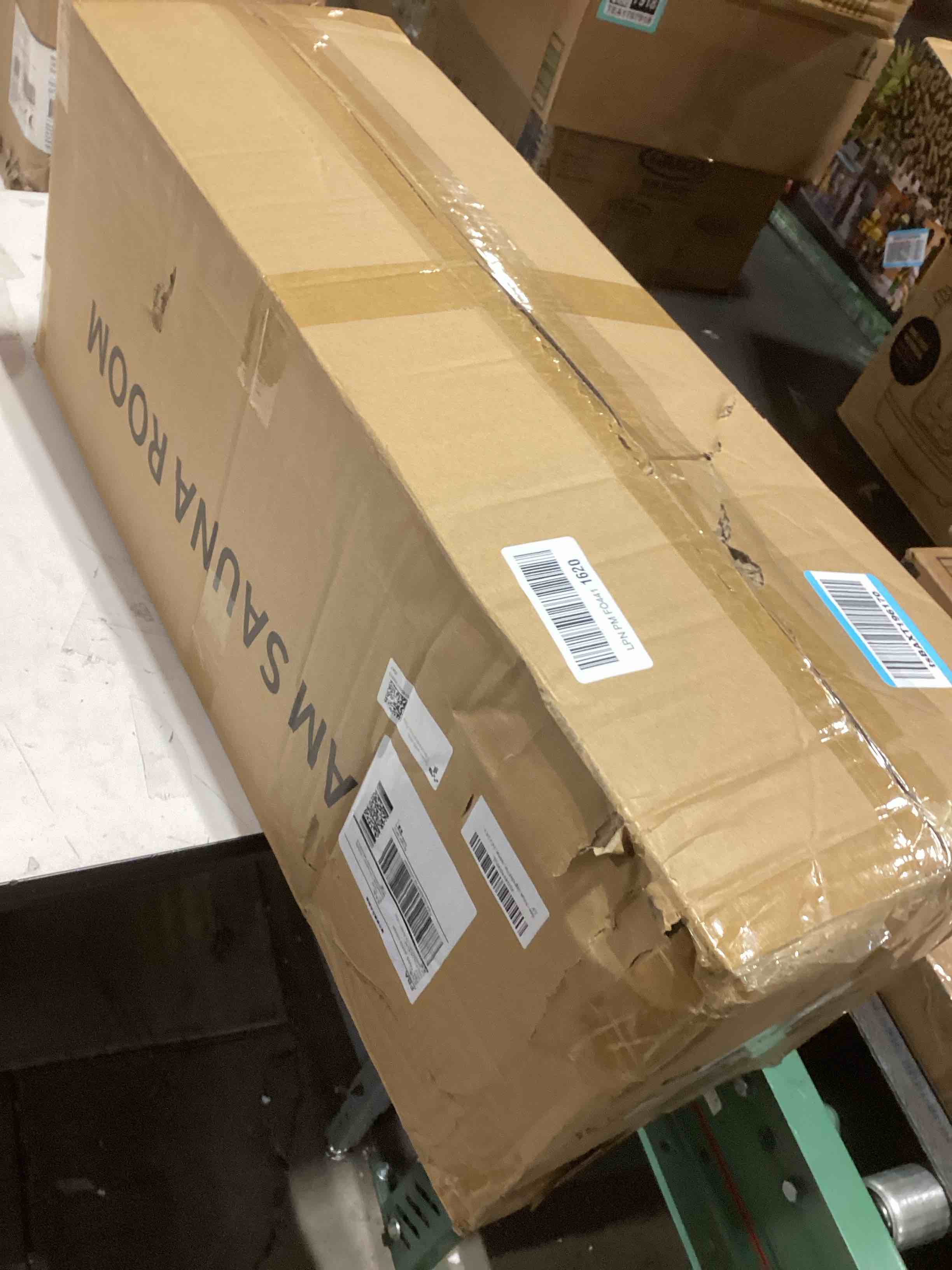 Condition photo showing As Is for X-Vcak Upgraded Sauna Box for Relaxation, Detoxification, Portable Sauna for Home with Steamer, Remo