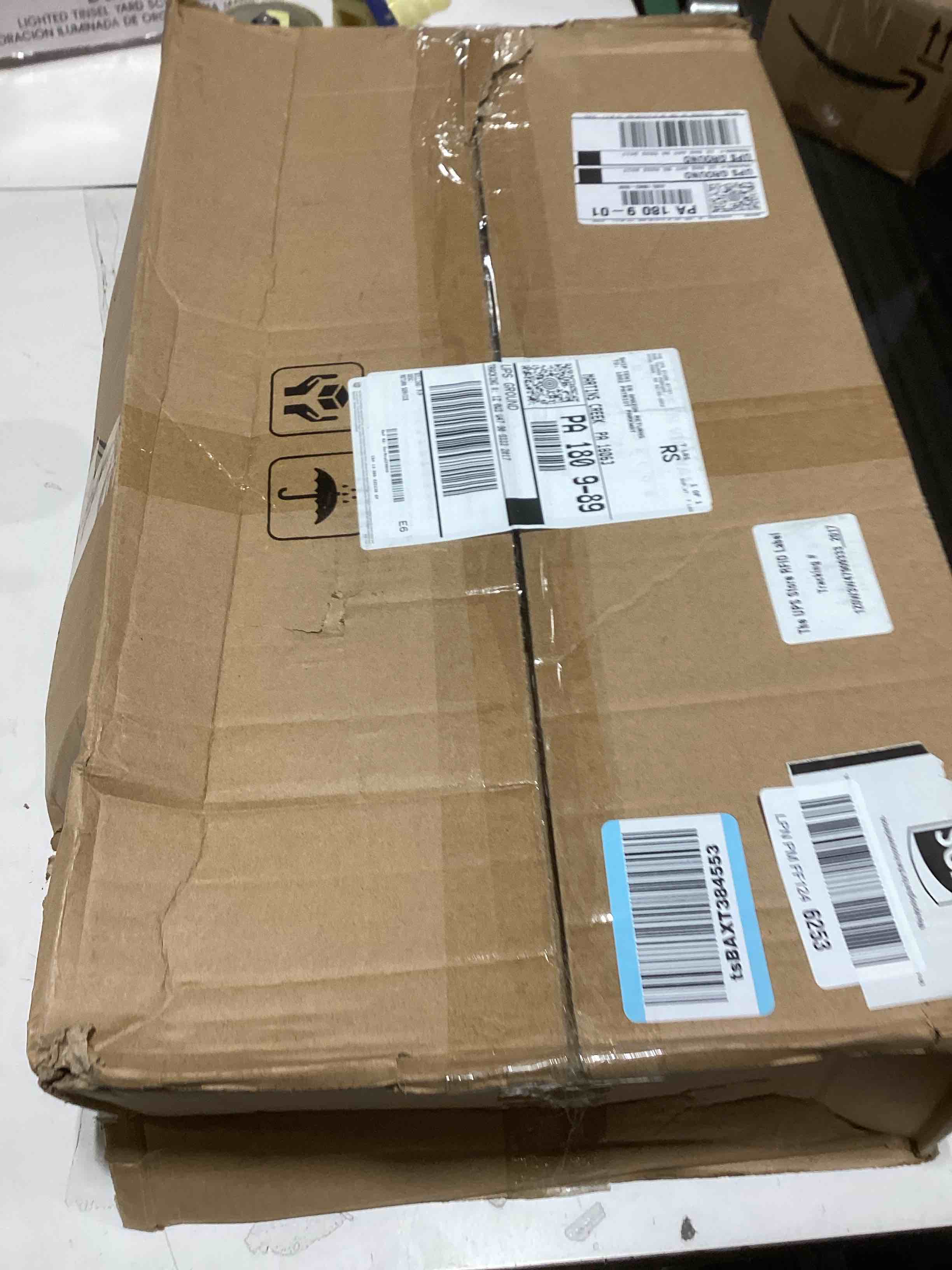 Condition photo showing As Is for 42" Wicker Christmas Tree Collar for Artificial Trees, Tree Basket Skirt for 9ft, Farmhouse Base Cover for Pencil,Extra Large Christmas Tree Collars, Handwoven from Seagrass Natural 42inch