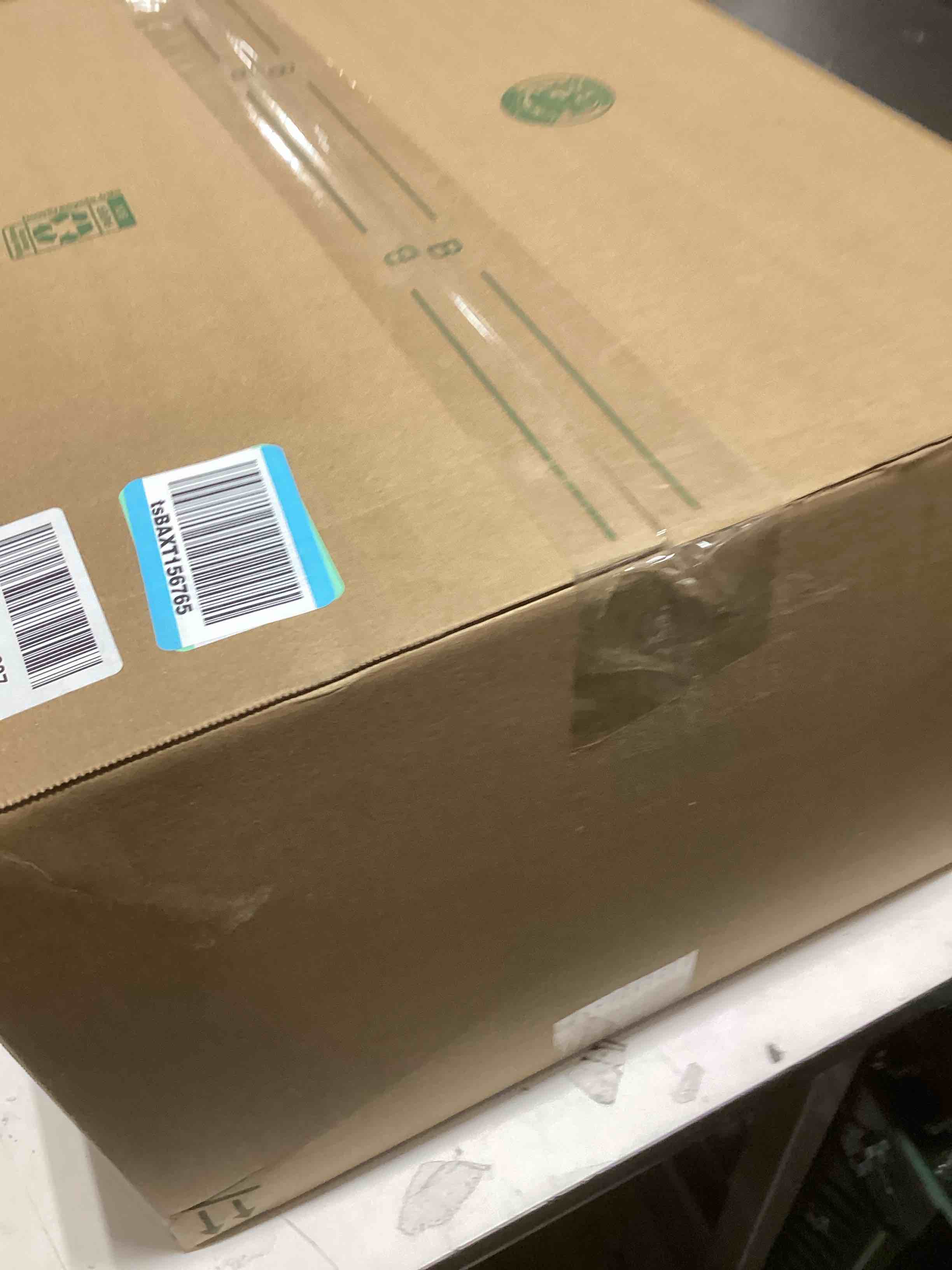 Condition photo showing As Is for Filterbuy 13x21.5x1 Air Filter MERV 8 Essential Dust & Allergy Defense (4-Pack), Electrostatic Pleated HVAC AC Furnace Filters Replacement, Made in USA (Actual Size: 12.88 x 21.50 x 0.75)