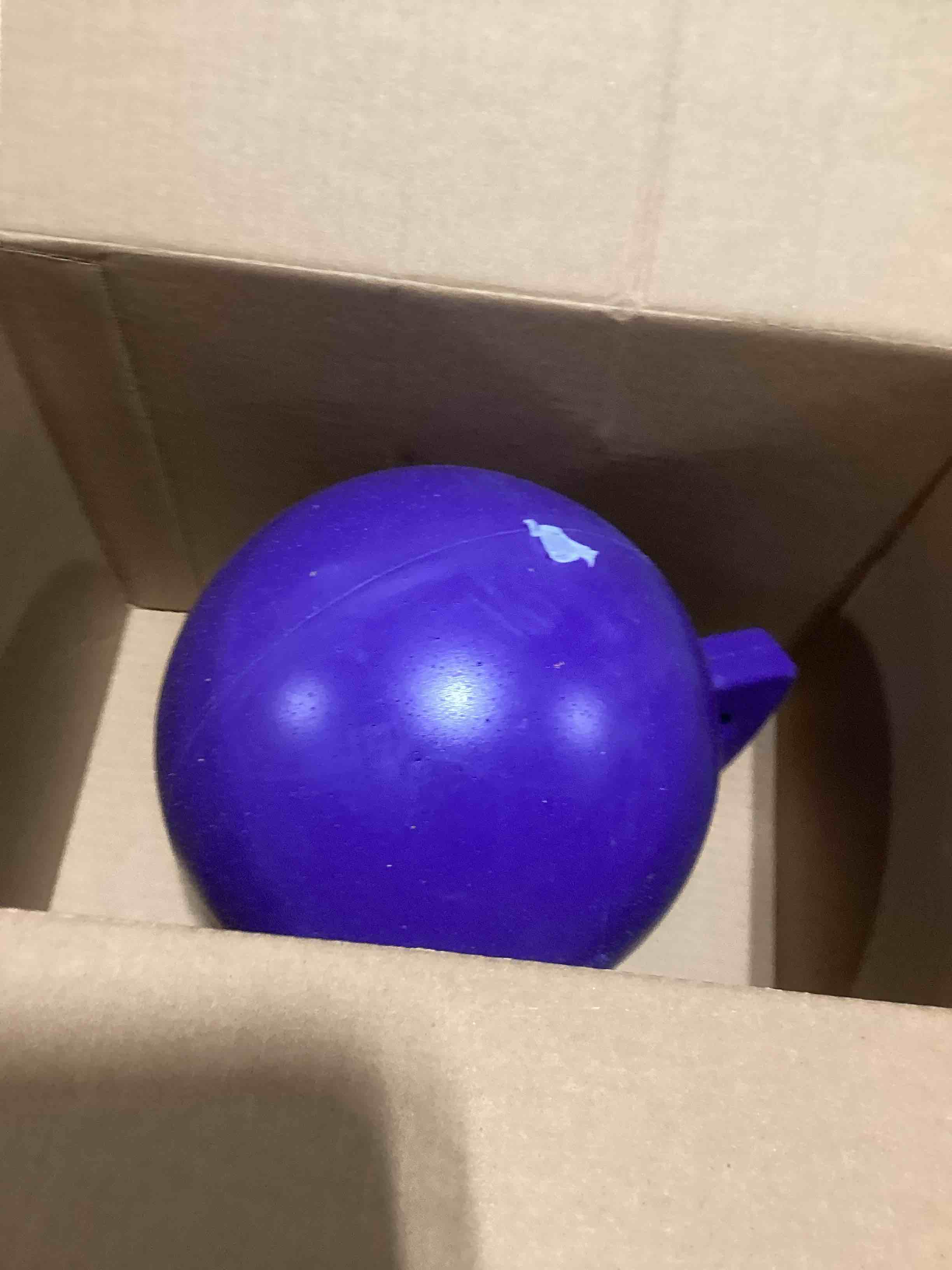 Condition photo showing As Is for purple kettle ball (SIMILAR TO STOCK)