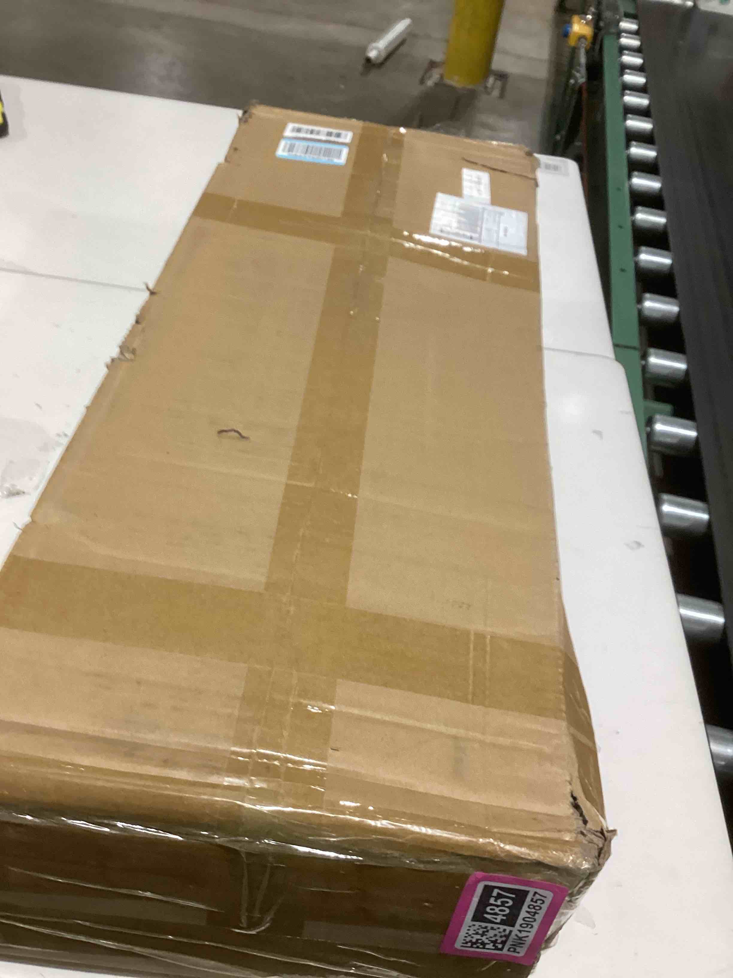 Condition photo showing As Is for Bamjoy Bamboo Ladder Shelf, Bookshelf with 4 Display Shelves and 1 Open Storage Basket, Multifunctional Storage Rack Organizer for Home Office, Bedroom, Living Room, 66” H Natural