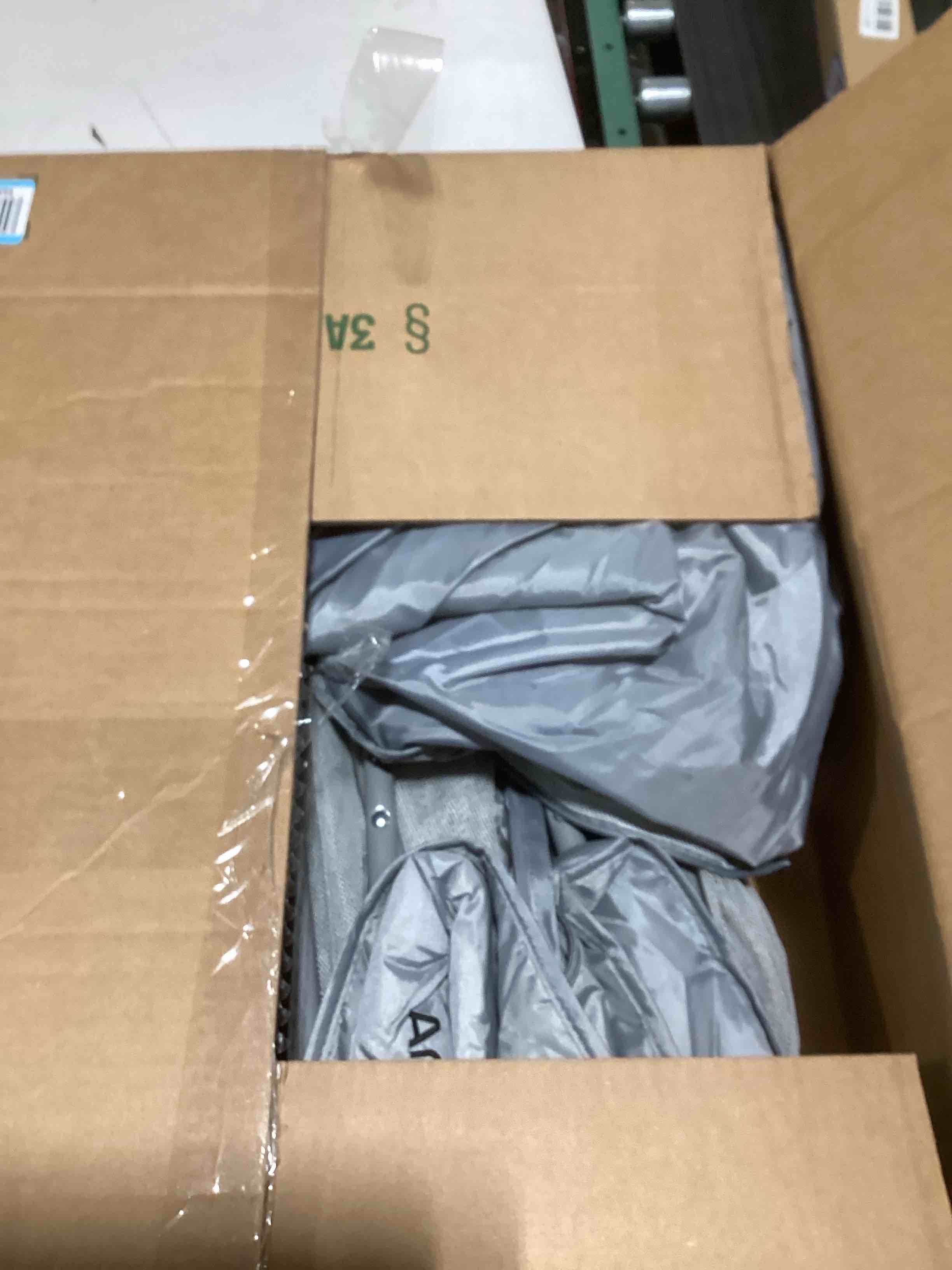 Condition photo showing As Is for ALPHA CAMP Oversized Camping Folding Chair, Heavy Duty Support 450 LBS Steel Frame Collapsible Padded Arm Chair with Cup Holder Quad Lumbar Back, Portable for Outdoor