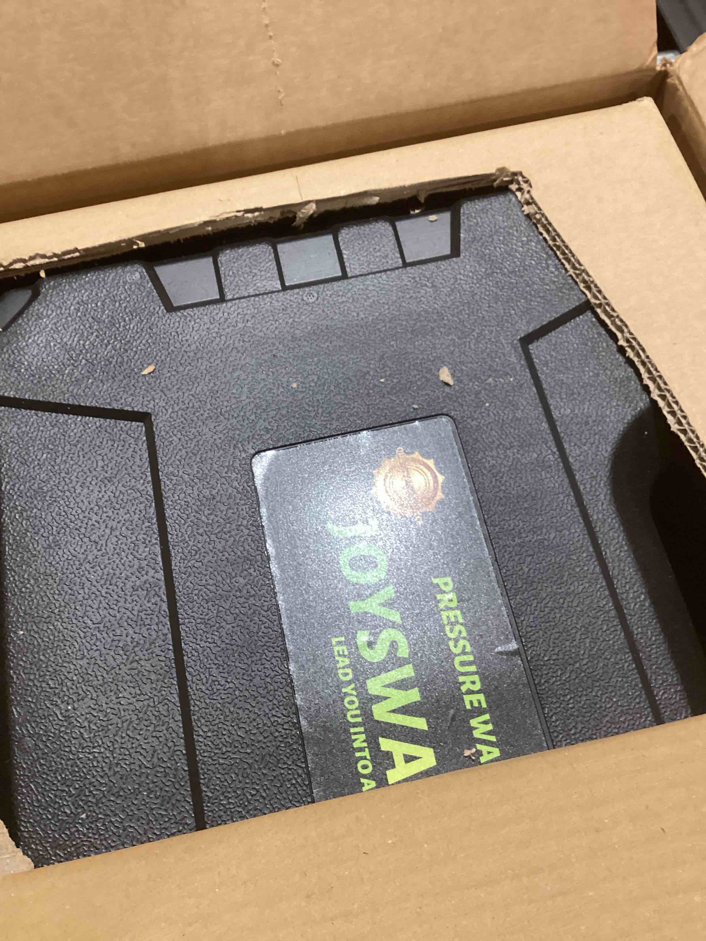 Condition photo showing As Is for Cordless Pressure Washer,1060 PSI Battery Power Washer with 5.0Ah Superpower Battery, 3 Speed Adjustment/2.8 GPM, 6-in-1 Nozzle Battery Operated Power Washer for Cars, Fences, Patio, Furniture Powerful