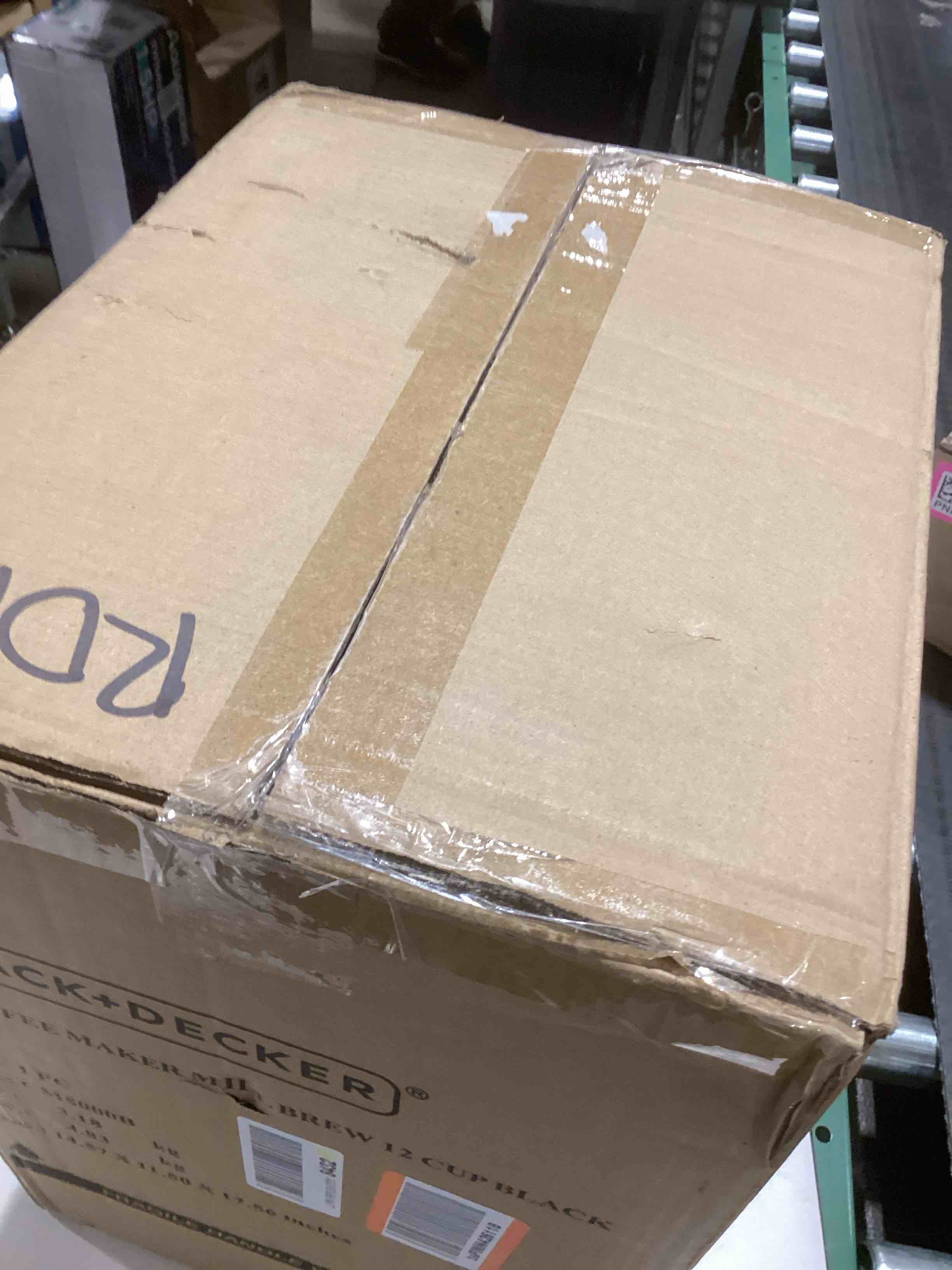 Condition photo showing As Is for BLACK+DECKER 12-Cup Mill and Brew Coffee Maker, Automatic Grind and Brew Drip Coffee Machine, Programmable, Sneak-A-Cup, Reusable Filter. 12-Cup Coffee System