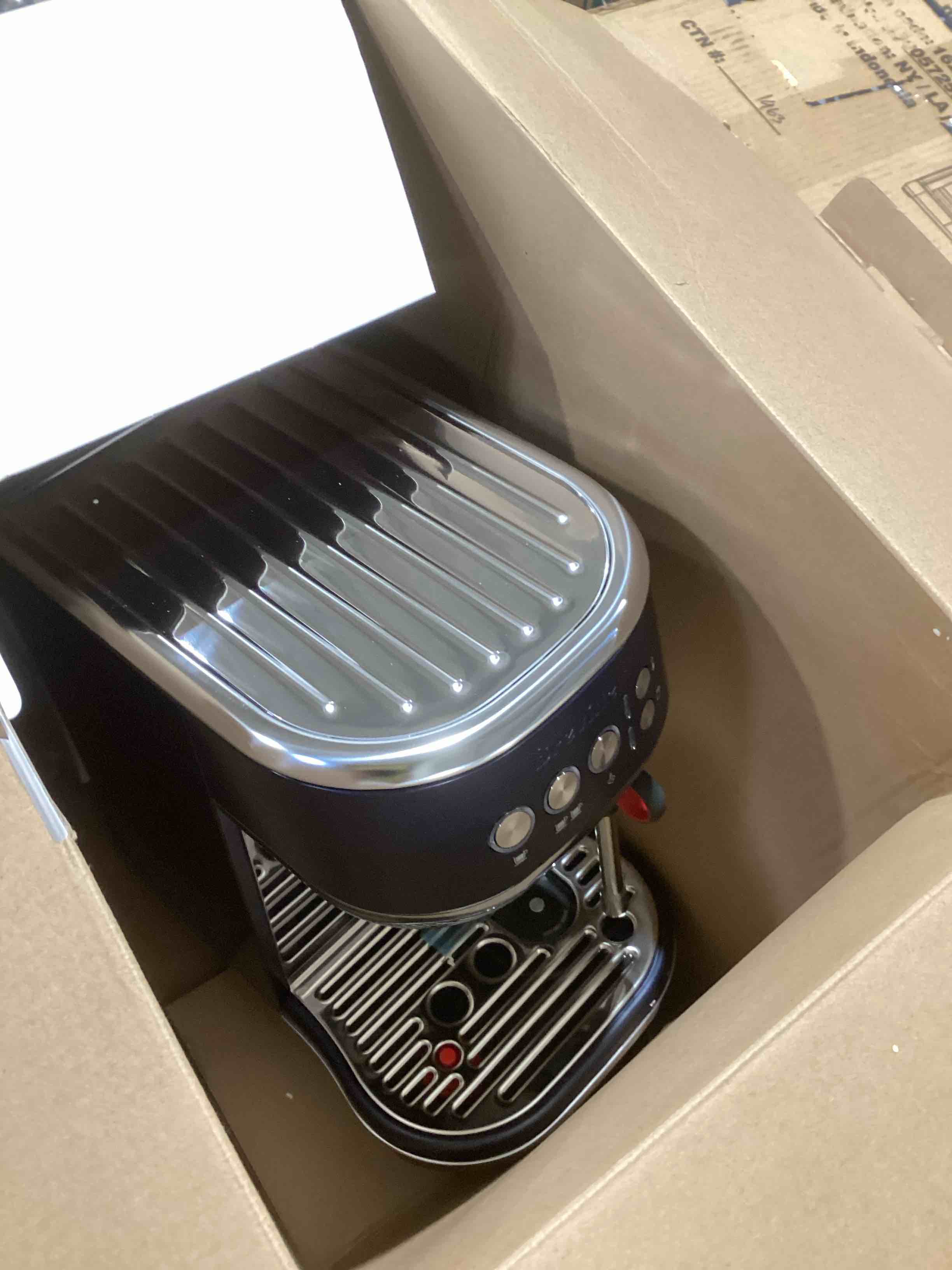 Condition photo showing As Is for Breville Bambino Plus Espresso Machine BES500BTR, Black Truffle