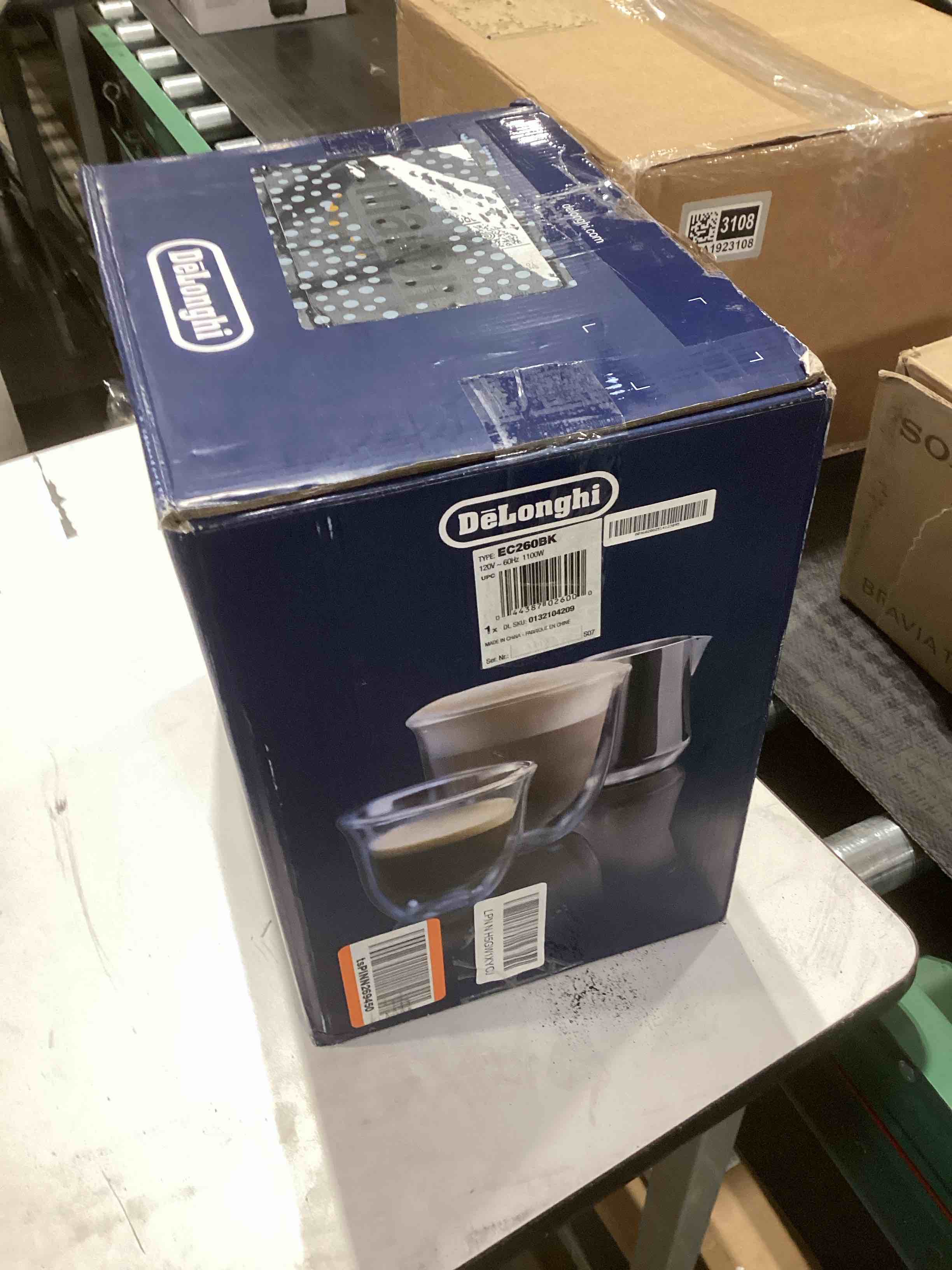 Condition photo showing As Is for De'Longhi Stilosa Manual Espresso Machine, Compact Coffee Maker, 15 Bar Pump Pressure, Manual Milk Frother Steam Wand for Authentic Single & Double Espresso, Lattes & Cappuccinos, Tamper Included