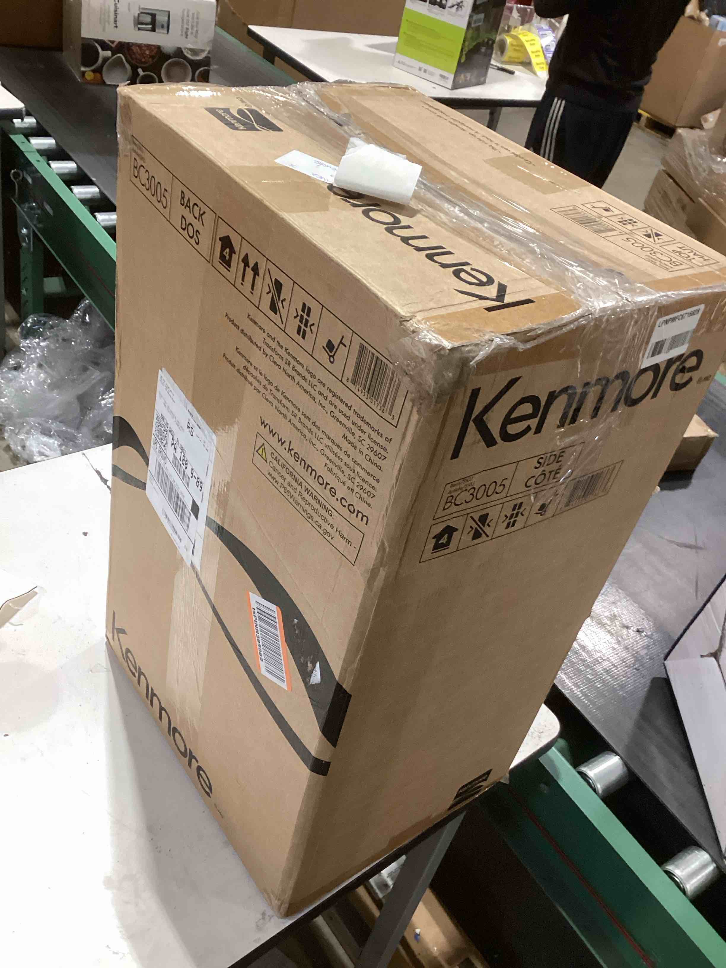 Condition photo showing As Is for Kenmore Pet Friendly Lightweight Bagged Canister Vacuum Cleaner with Extended Telescoping Wand  HEPA  2 Motors  Retractable Cord  and 4 Cleaning Tools  Blue
