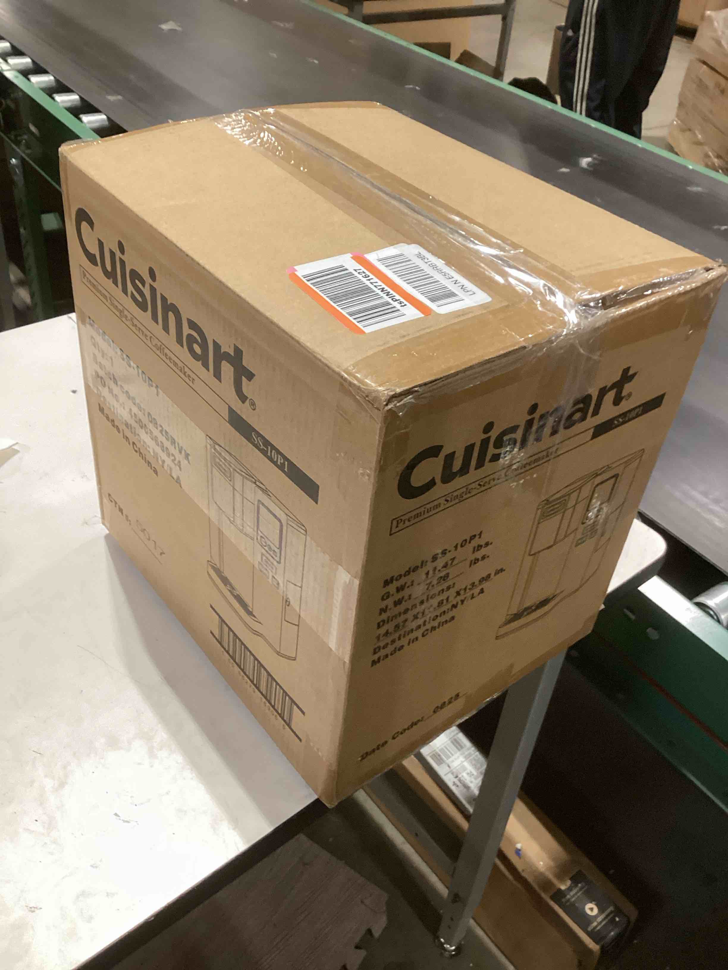 Condition photo showing As Is for Cuisinart Coffee Maker, Single Serve 72-Ounce Reservoir Coffee Machine, Programmable Brewing & Hot Water Dispenser, Stainless Steel, SS-10P1,Silver