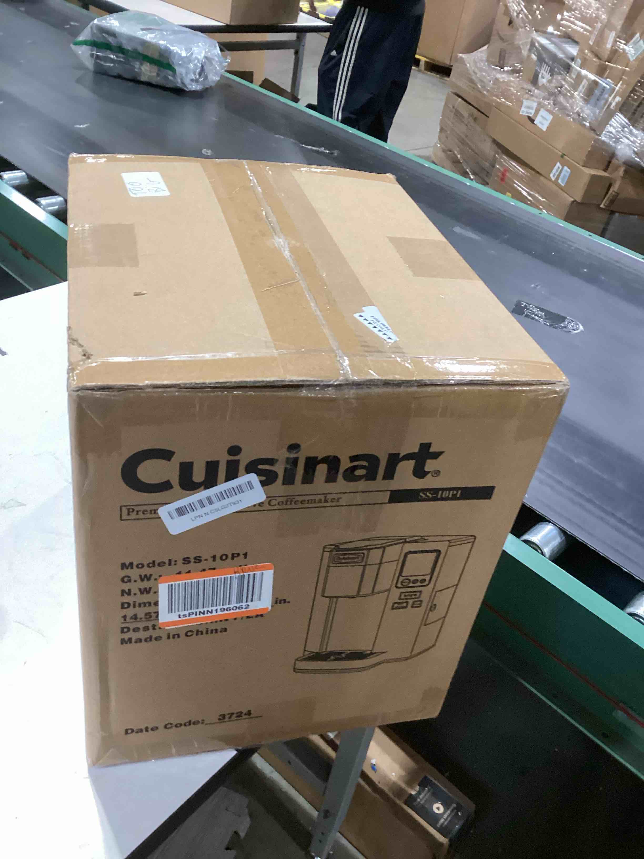 Condition photo showing As Is for Cuisinart Coffee Maker, Single Serve 72-Ounce Reservoir Coffee Machine, Programmable Brewing & Hot Water Dispenser, Stainless Steel, SS-10P1,Silver