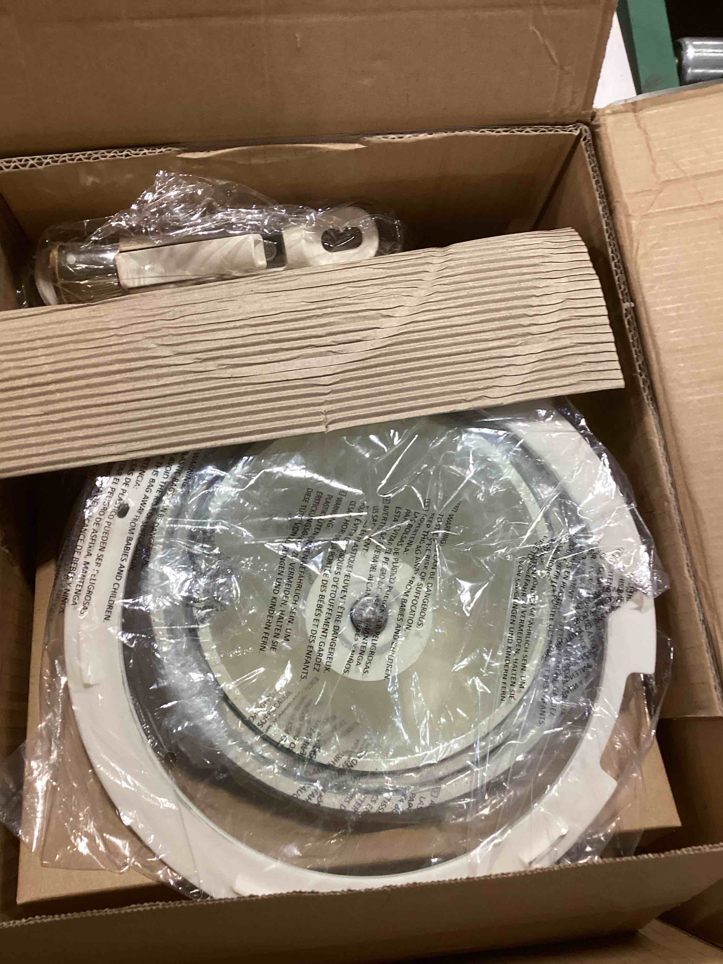 Condition photo showing As Is for JEETEE Pots and Pan Set Non Stick 19 Pcs, Cookware Set Detachable Handle, RV Kitchen Cooking Set Rem