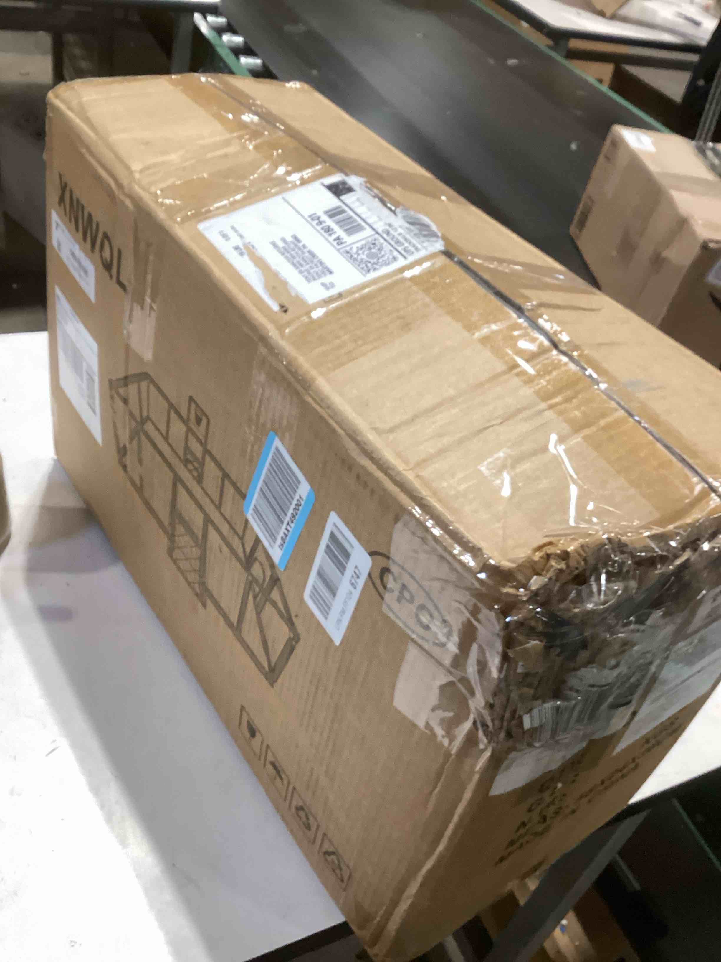 Condition photo showing As Is for Baby playpen, 79"x71"Baby Playpen with Mat Indoor?Outdoor Playpen for Babies and Toddlers with Breathable Play Pen with Ocean Balls Hanging Pocket Basketball Hoop and Football Goal 79"X71"with Mat