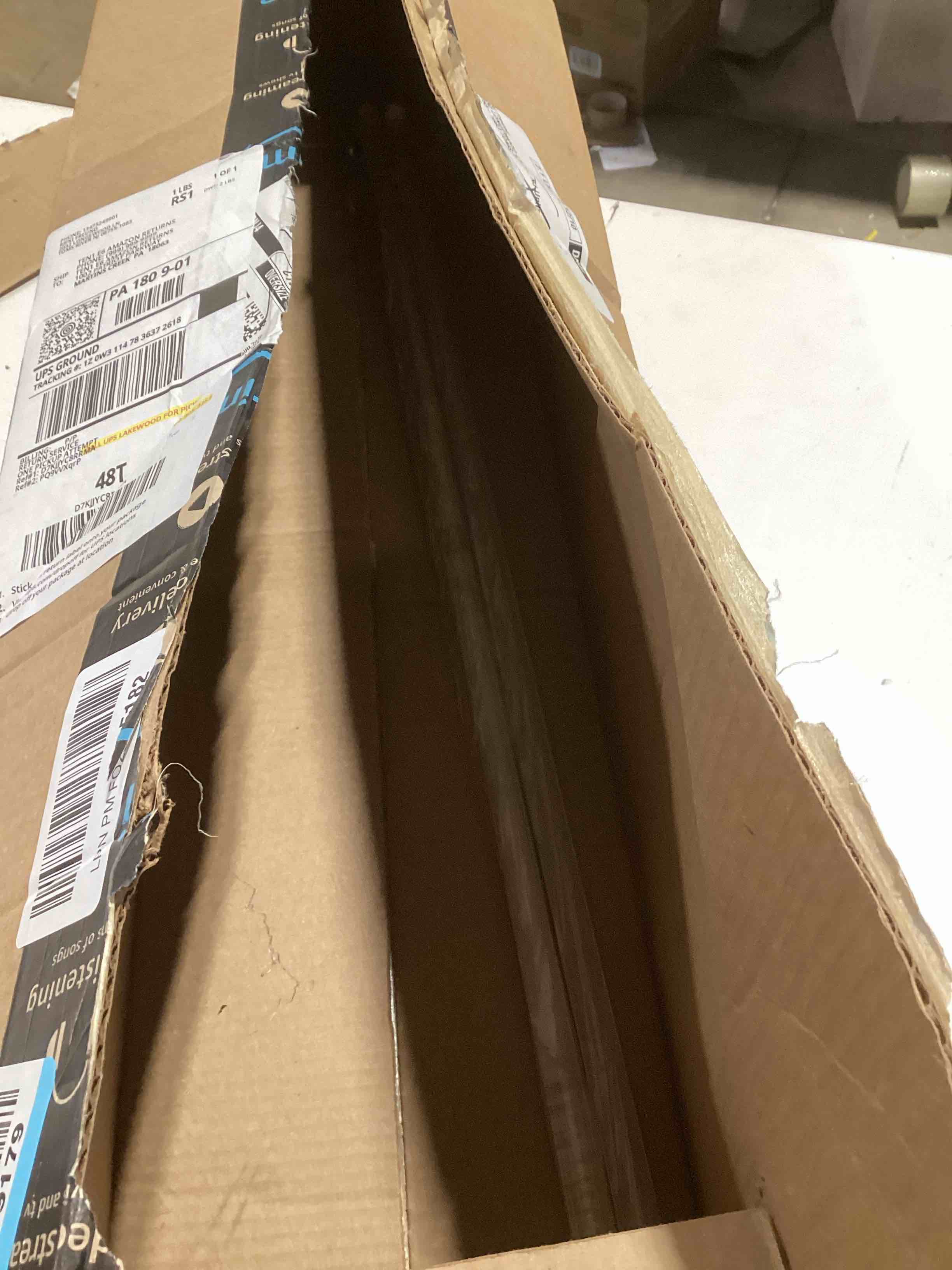 Condition photo showing As Is for Acrylic Lucite Rod Dowel - 5/8"(16mm) x36"(914mm) - Lot of 2 Rods (Clear)