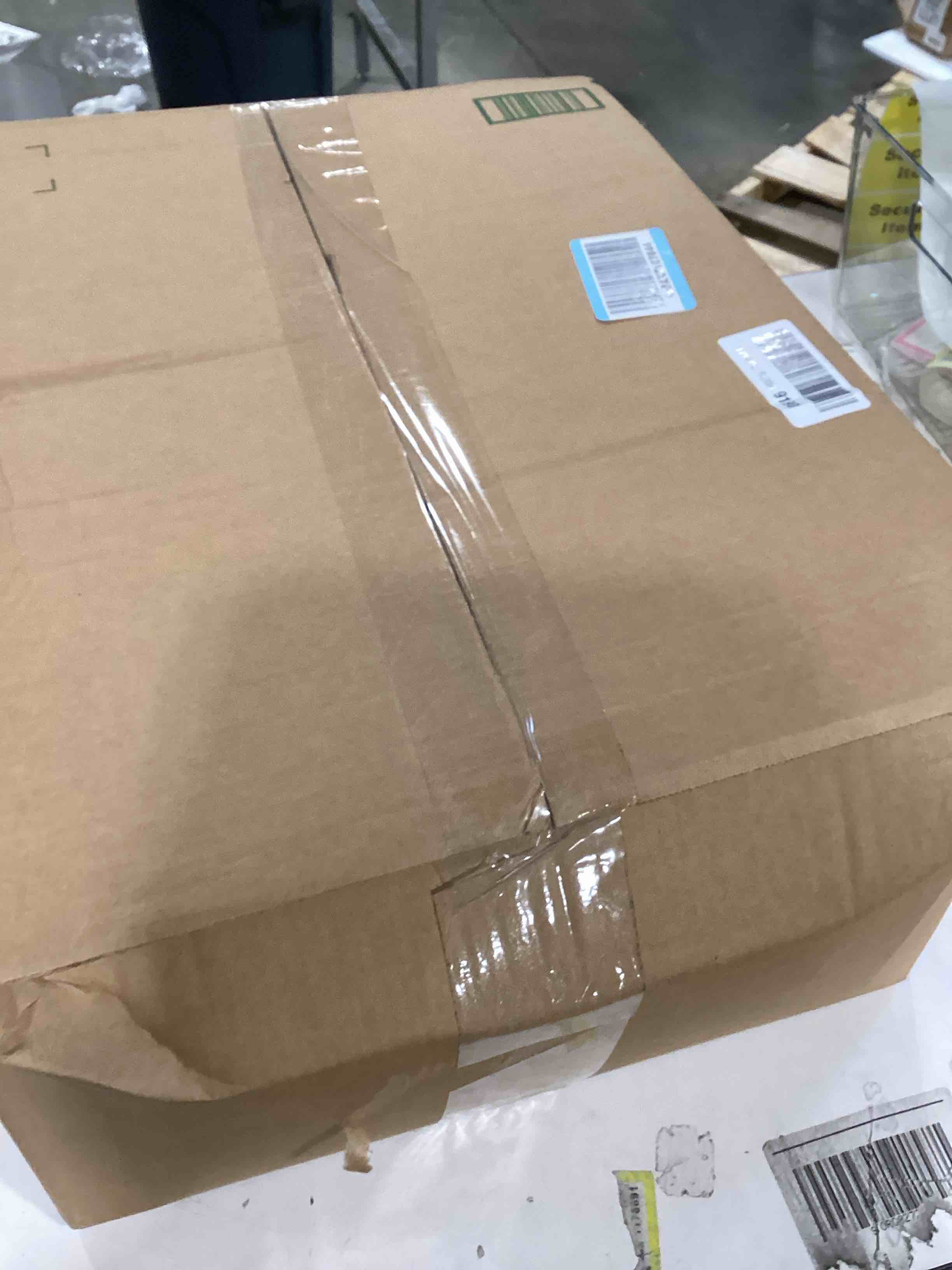 sammart 42l (11 gallon) collapsible plastic laundry basket - foldable pop up storage container/organizer - space saving hamper/basket (1, white/grey)