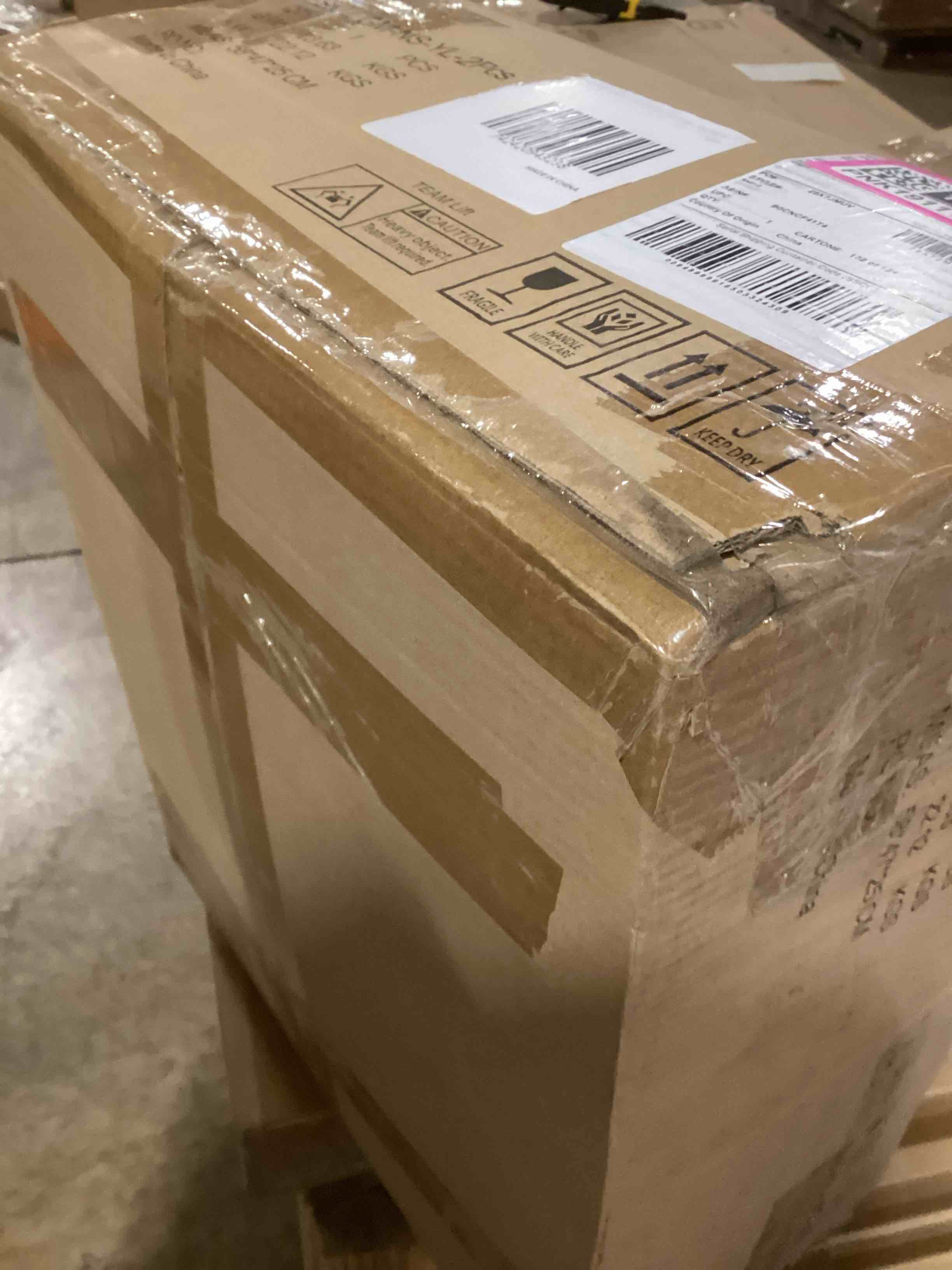 Condition photo showing Good Condition for Rattan Nightstand Set of 2, Farmhouse End Table with Solid Wood Legs, Small Boho Mid Century Modern End Table with Storage for Bedroom, Living Room- Boho Style