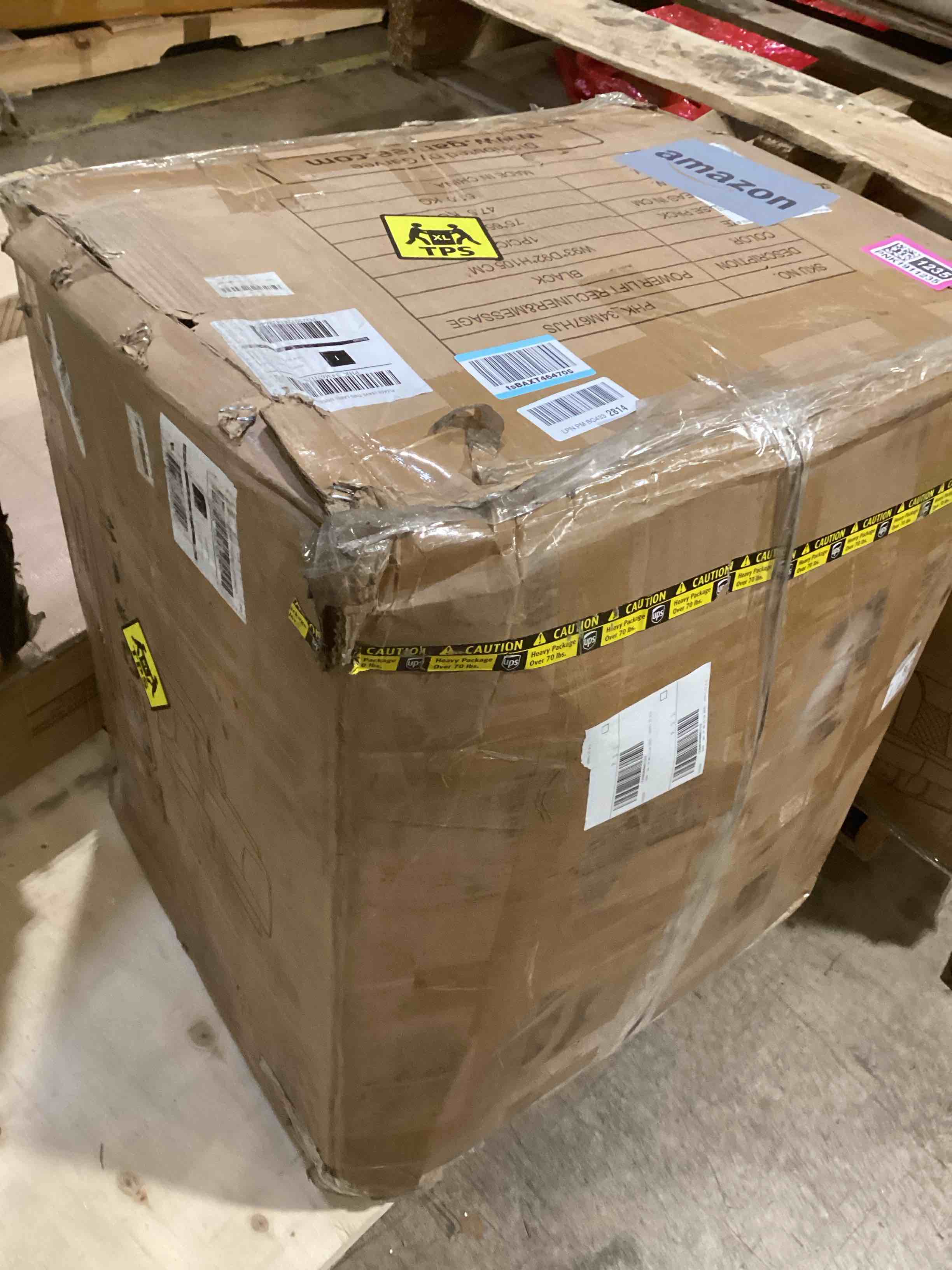 Condition photo showing As Is for SIMILAR TO..Garvee Power Lift Recliner Chair - Heat and Massage, PU Leather Electric Lift Recliner for Elderly & Mobility Impaired, Adjustable Back and Legs, Heavy Duty Lift Chair for Seniors