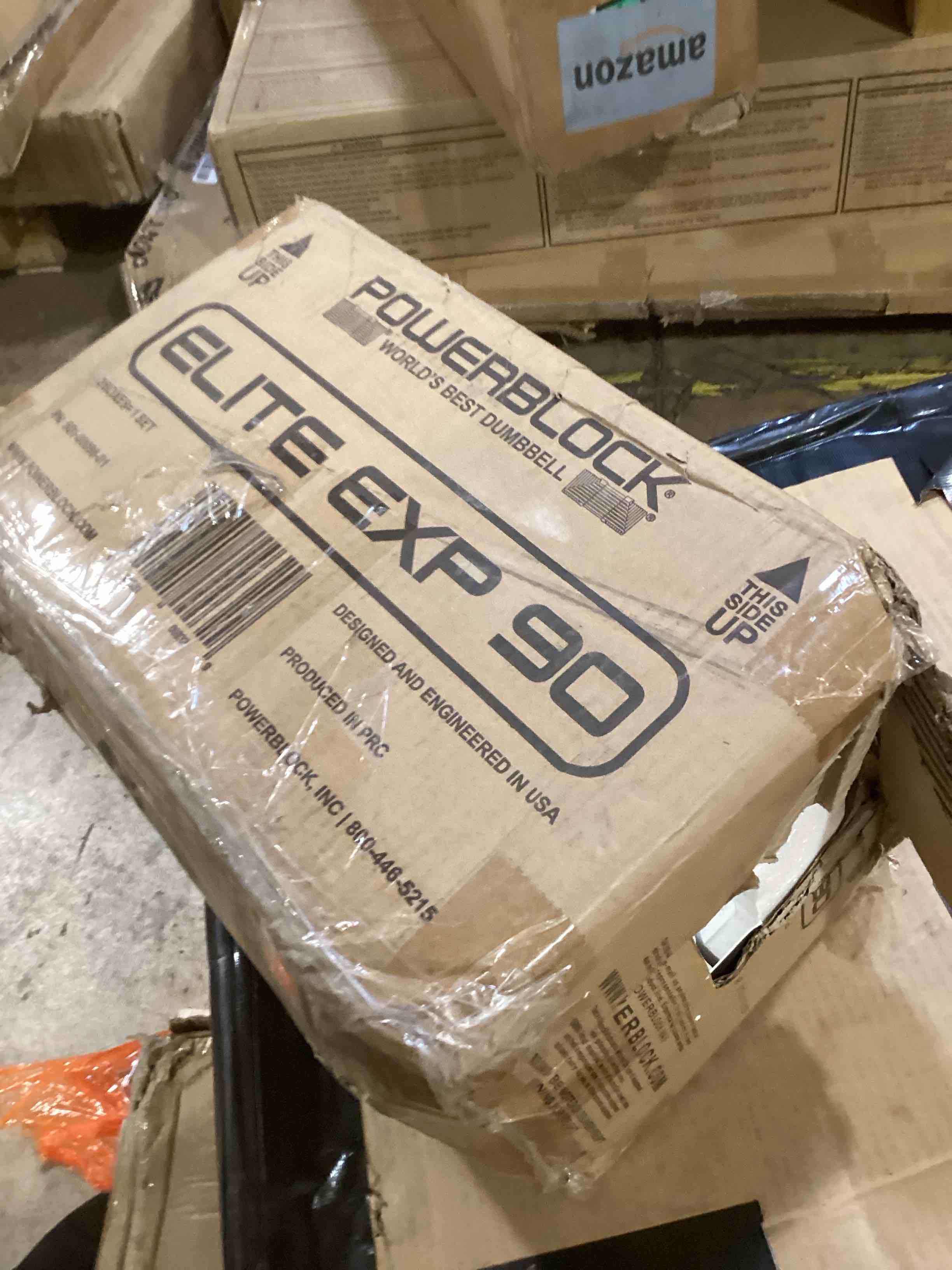Condition photo showing As Is for PowerBlock Elite EXP Adjustable Dumbbells, Sold in Pairs, Stage 1, 5-50 lb. Dumbbells, Durable Steel Build, Innovative Workout Equipment, All-in-One Dumbbells, Expandable with Expansion Kits