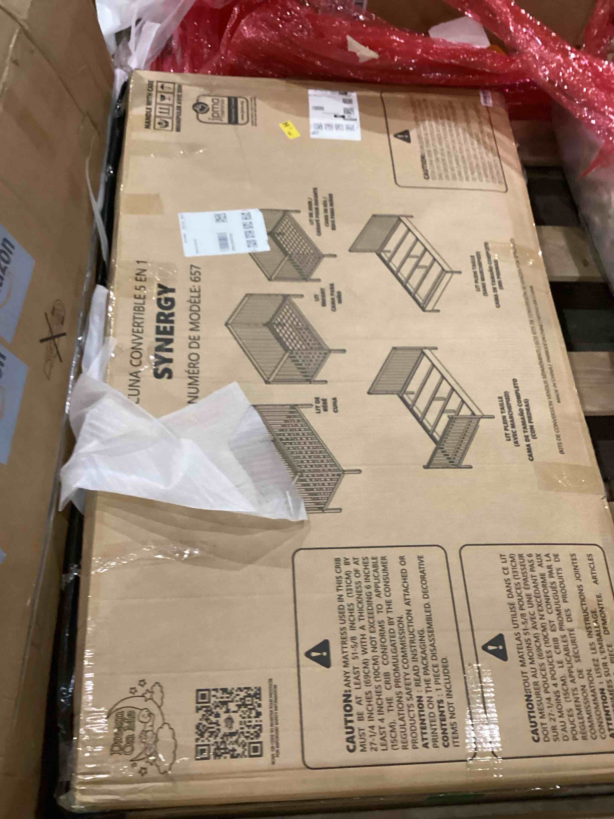 convertible crib, incomplete