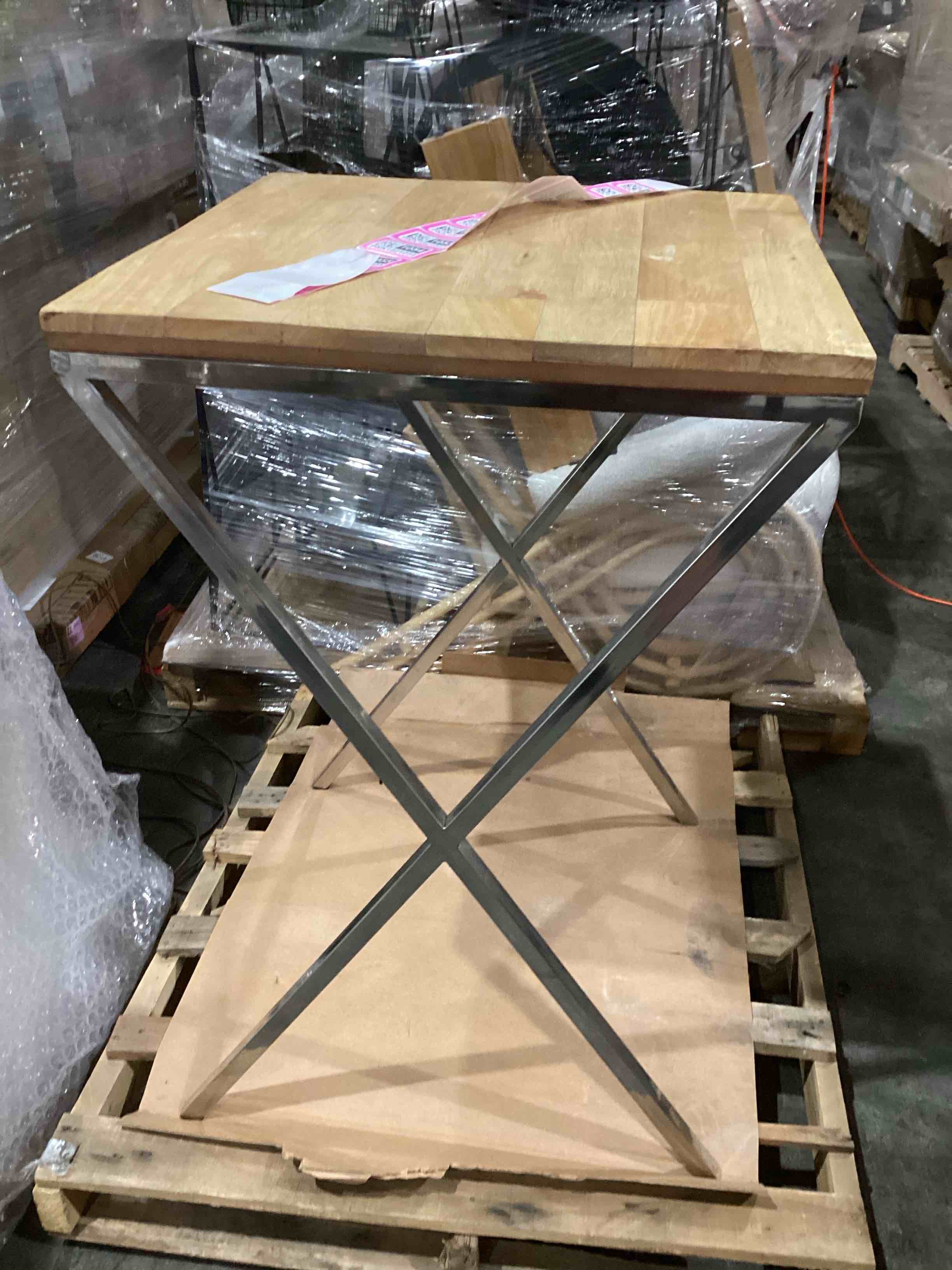 wooden outdoor table 
