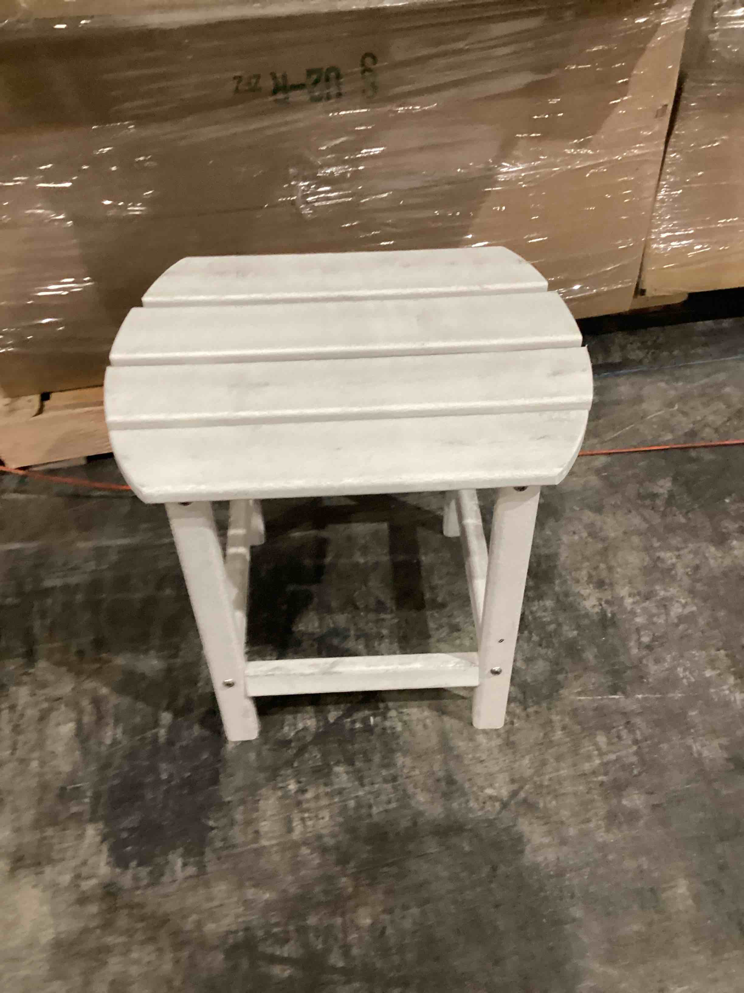 ACEGOSES Patio End Table Rectangle Outdoor End 15-in W x 18.7-in L