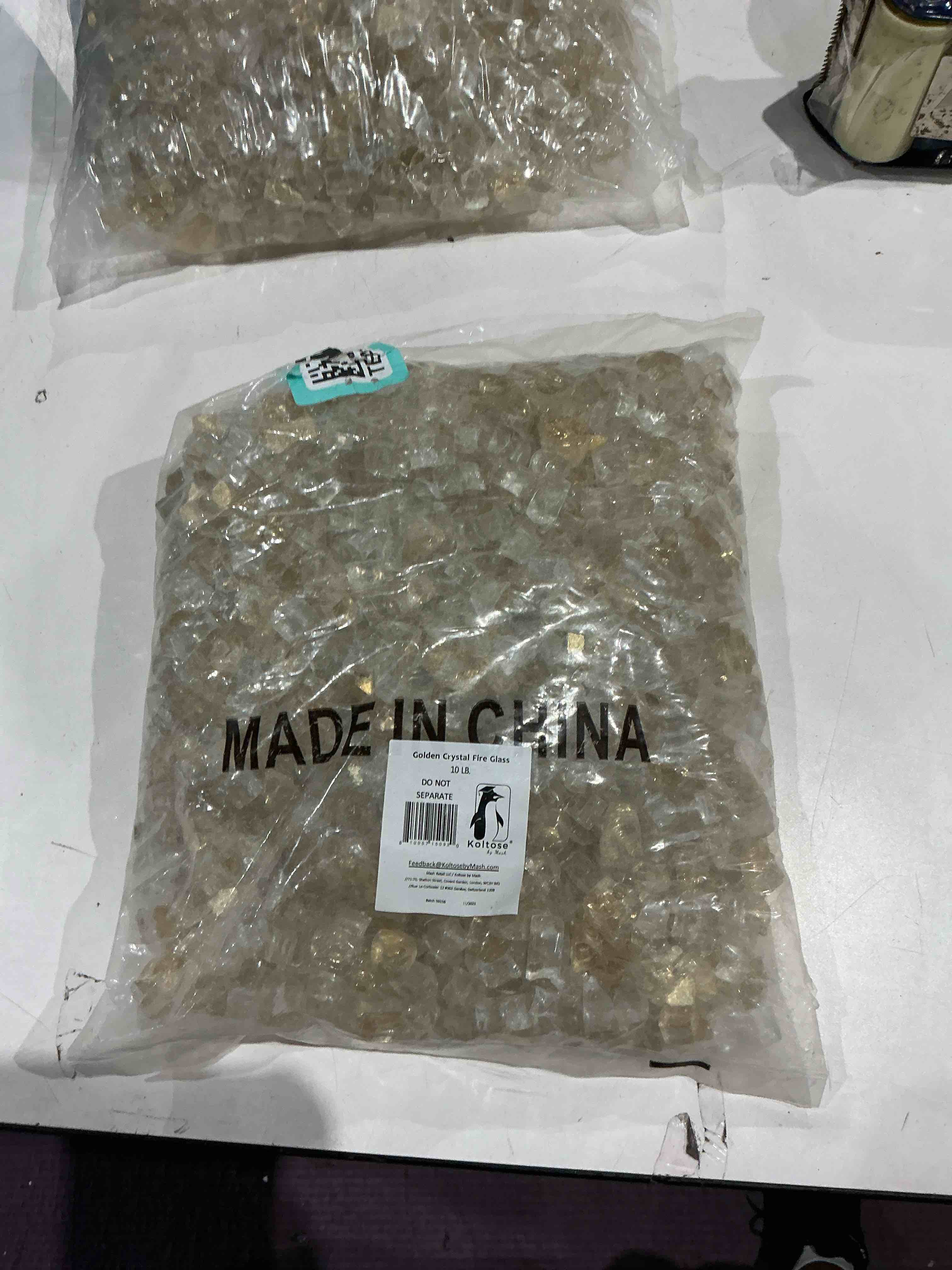 golden crystal fire glass, 10 pounds of ½ in. premium tempered fire pit glass, reflective fireglass for fire pit, fire table, fireplace natural gas and propane, fire glass pellets rocks high luster (b08whh8s7h)