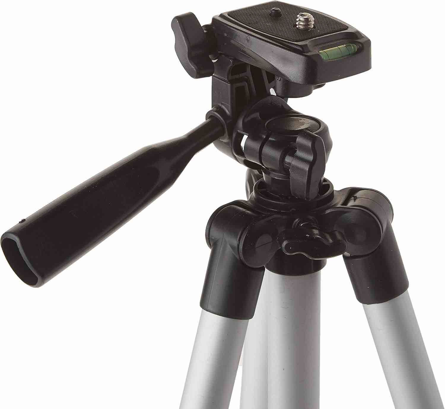 50 Inch Aluminum Camera Tripod for Canon, Nikon, Sony, Samsung, Olympus, Panasonic & Pentax + eCost Microfiber