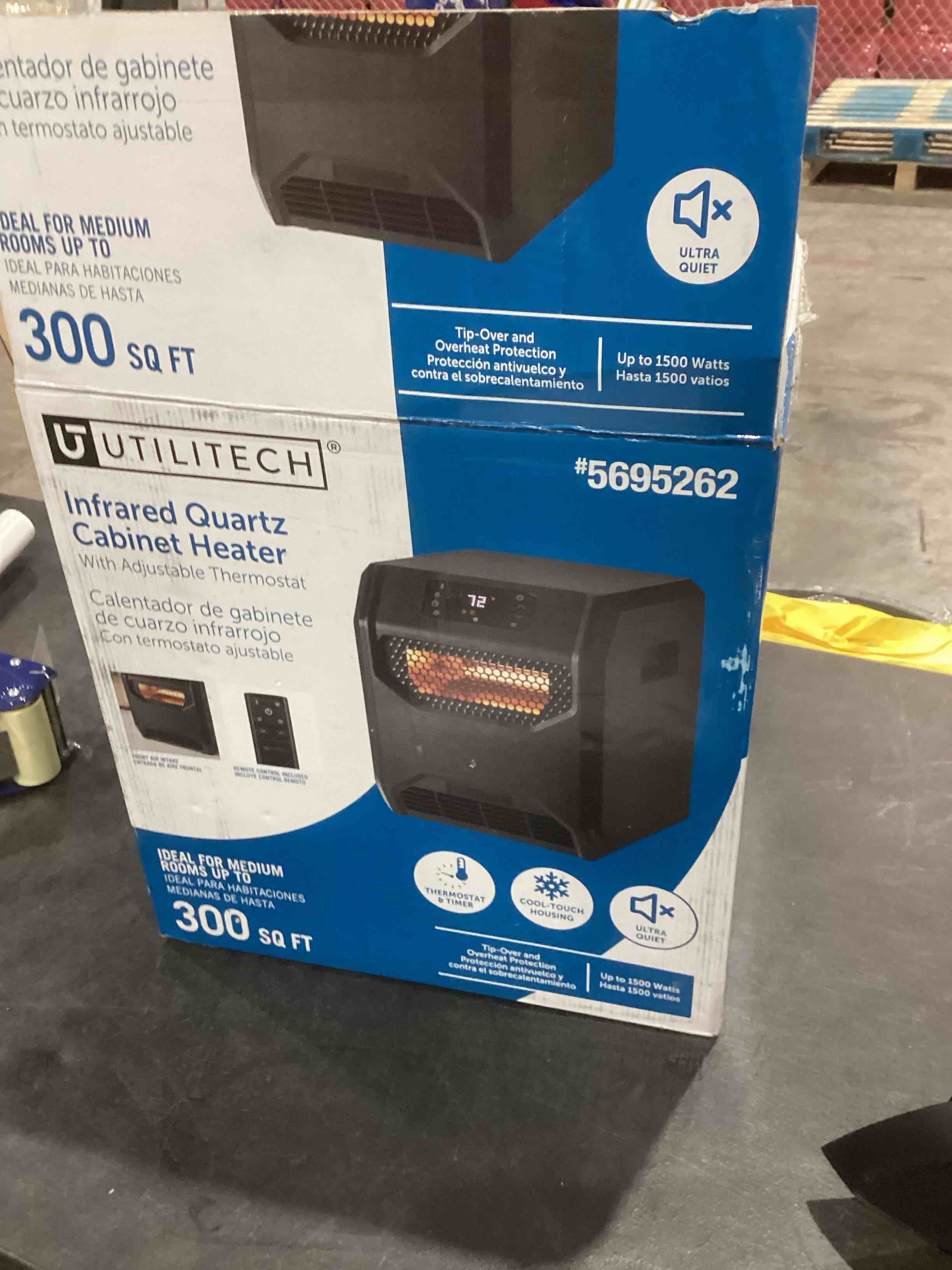 infrared quartz cabinet heater