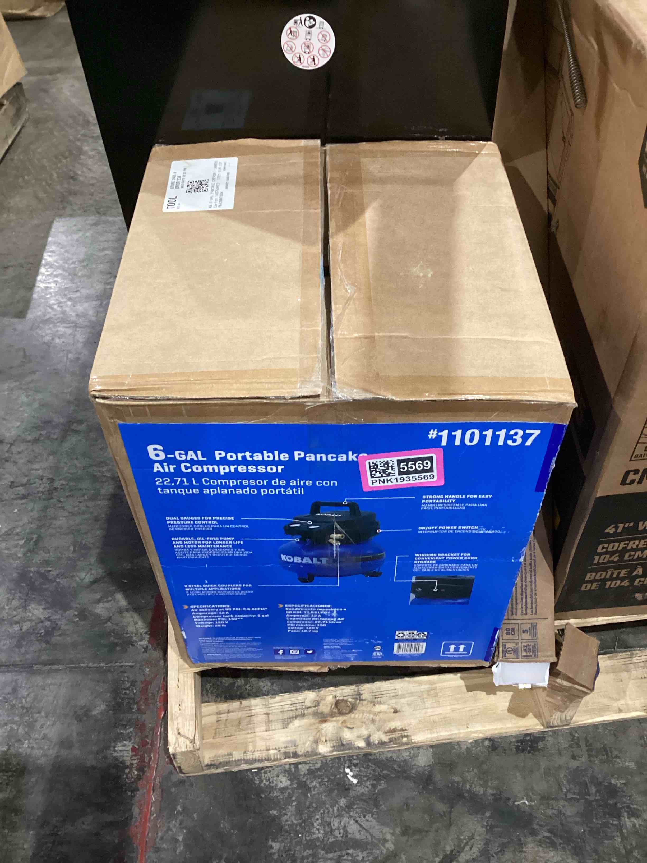 6 gallon portable pancake air compressor