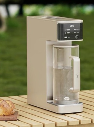 UIJA Portable Countertop Reverse Osmosis Water Filter, 5-Stage RO Water Filtration System, Compact Water Purifier for Home, RV, Camping, Reverse Loading, Wavy