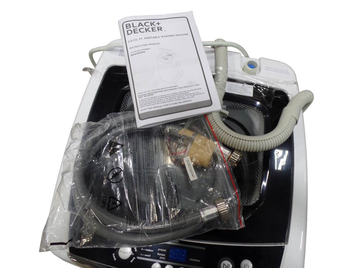 BLACK+DECKER Small Portable Washer Ft. White - Free Shipping