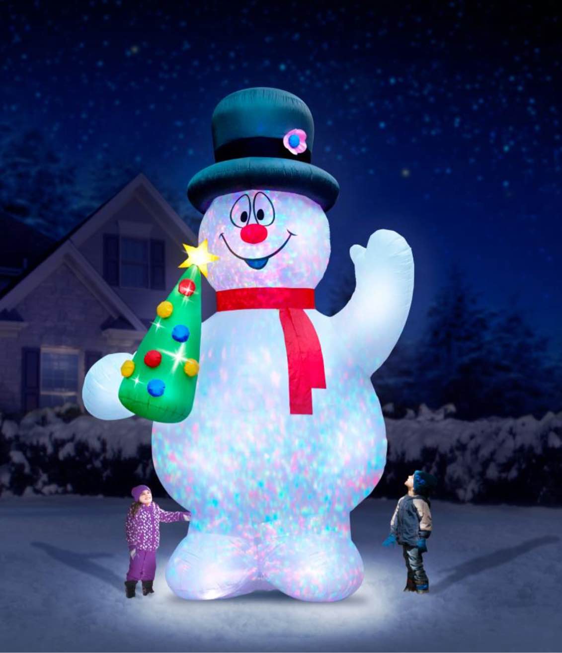 The 16' Frosty The Snowman Lightshow
