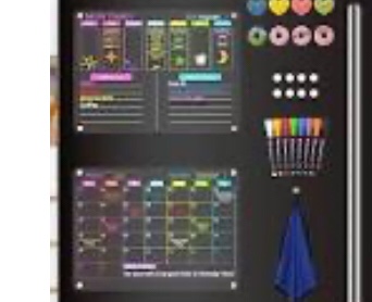2025 Acrylic Calendar for Fridge - Magnetic Calendar for Refrigerator - 2Pack Monthly & Weekly Planner 12"x16" Clear Board Dry Erase - Fridge Calendar - W/ 8 Chalk Markers - 8 Cute Fridge Magnets