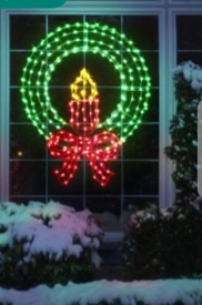 The 36" Ultrabright Candled Wreath