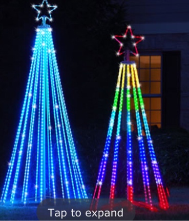 Choreographed Light Show Tree